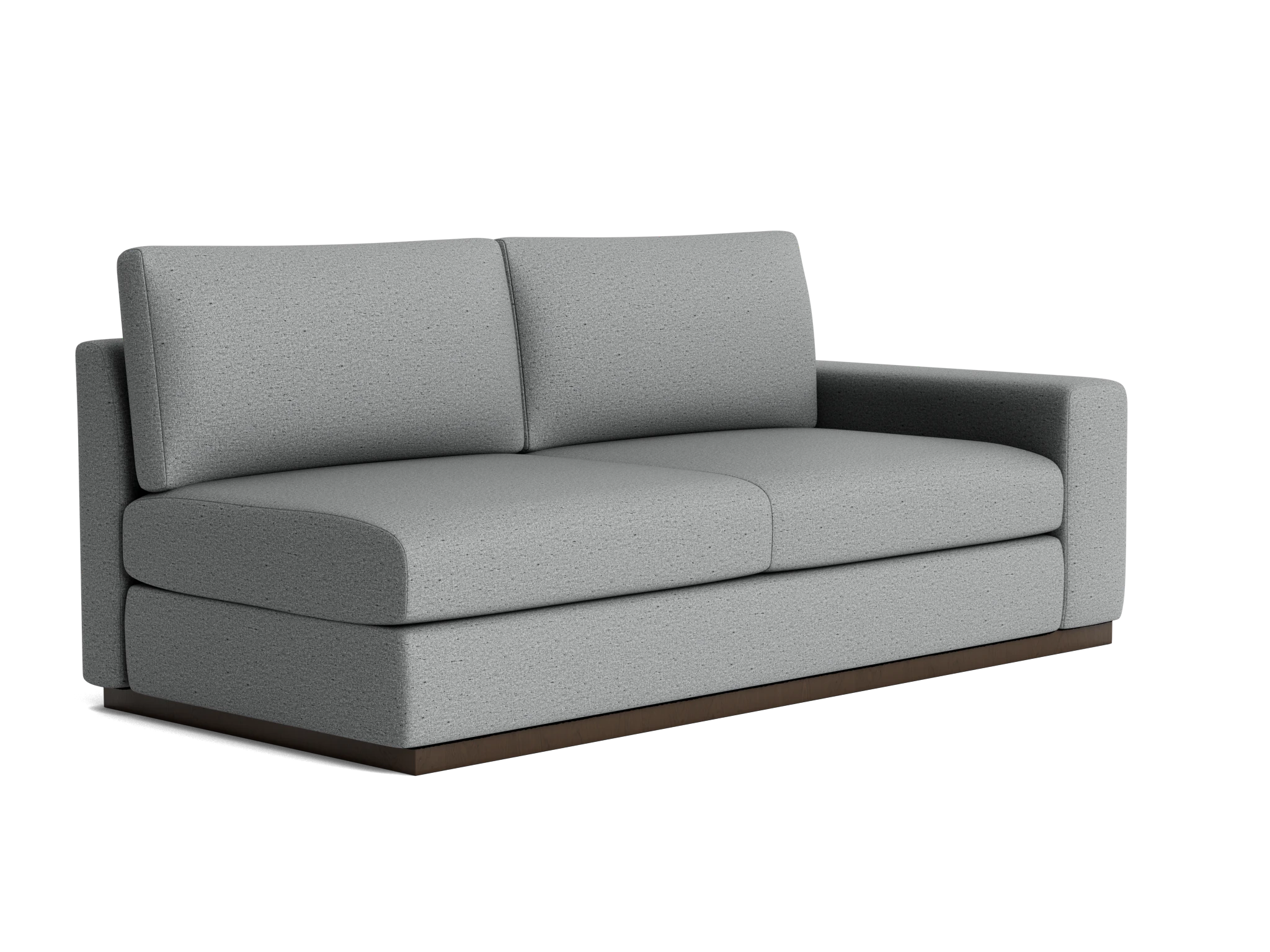 holt single arm loveseat essence ash