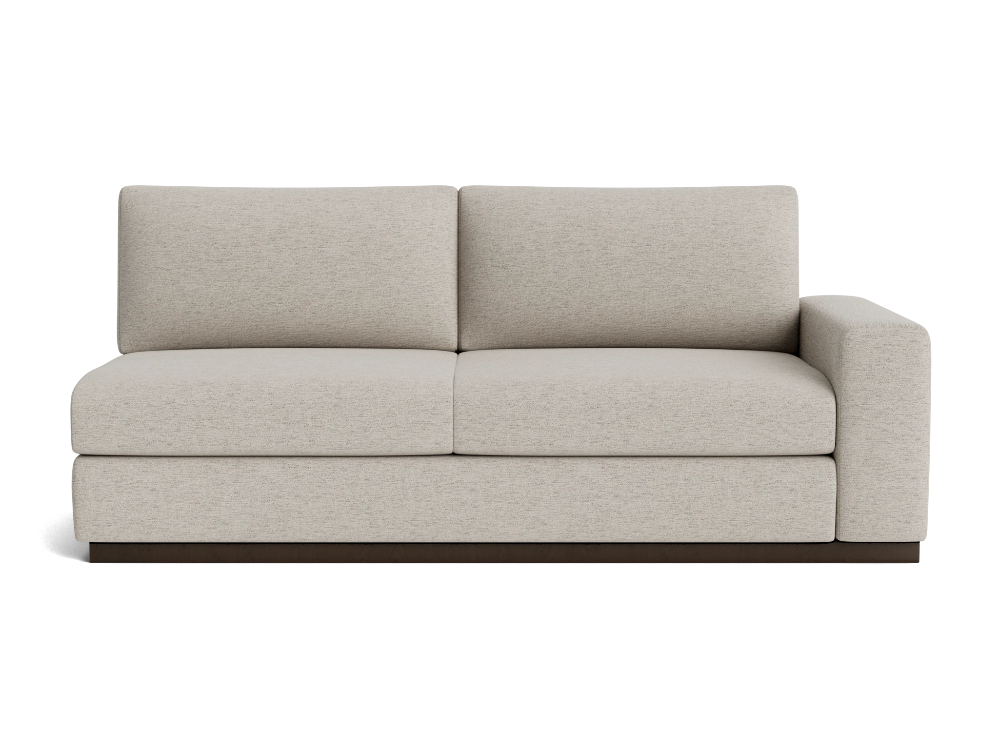 holt single arm loveseat merit dove