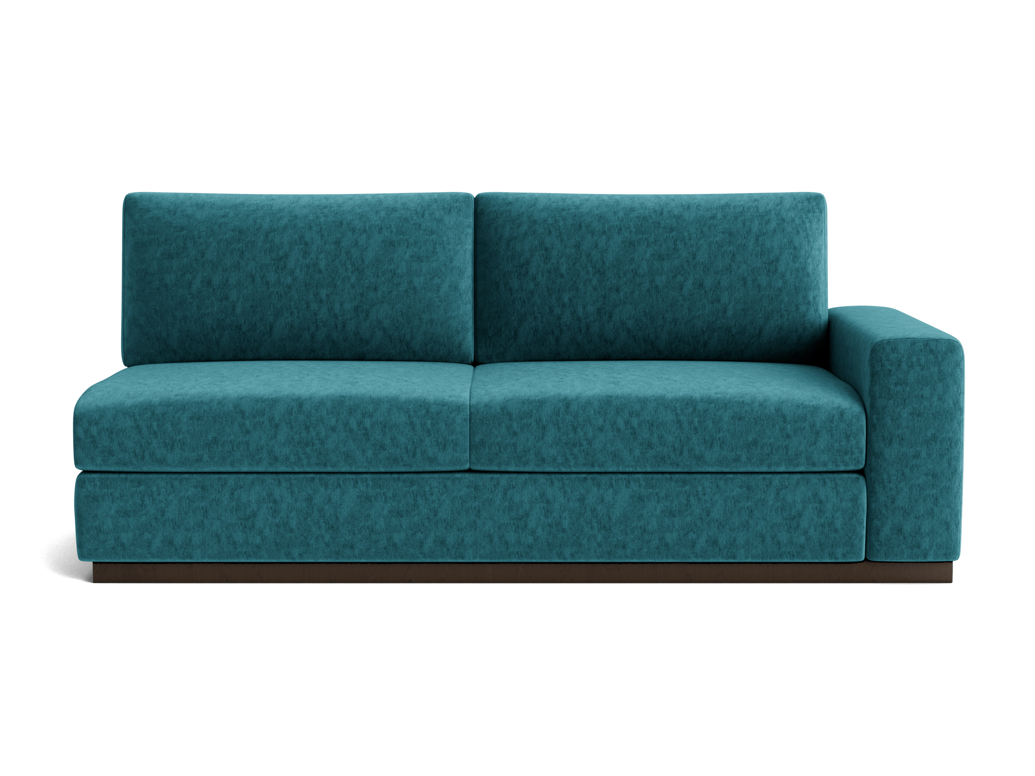 holt single arm loveseat prime peacock