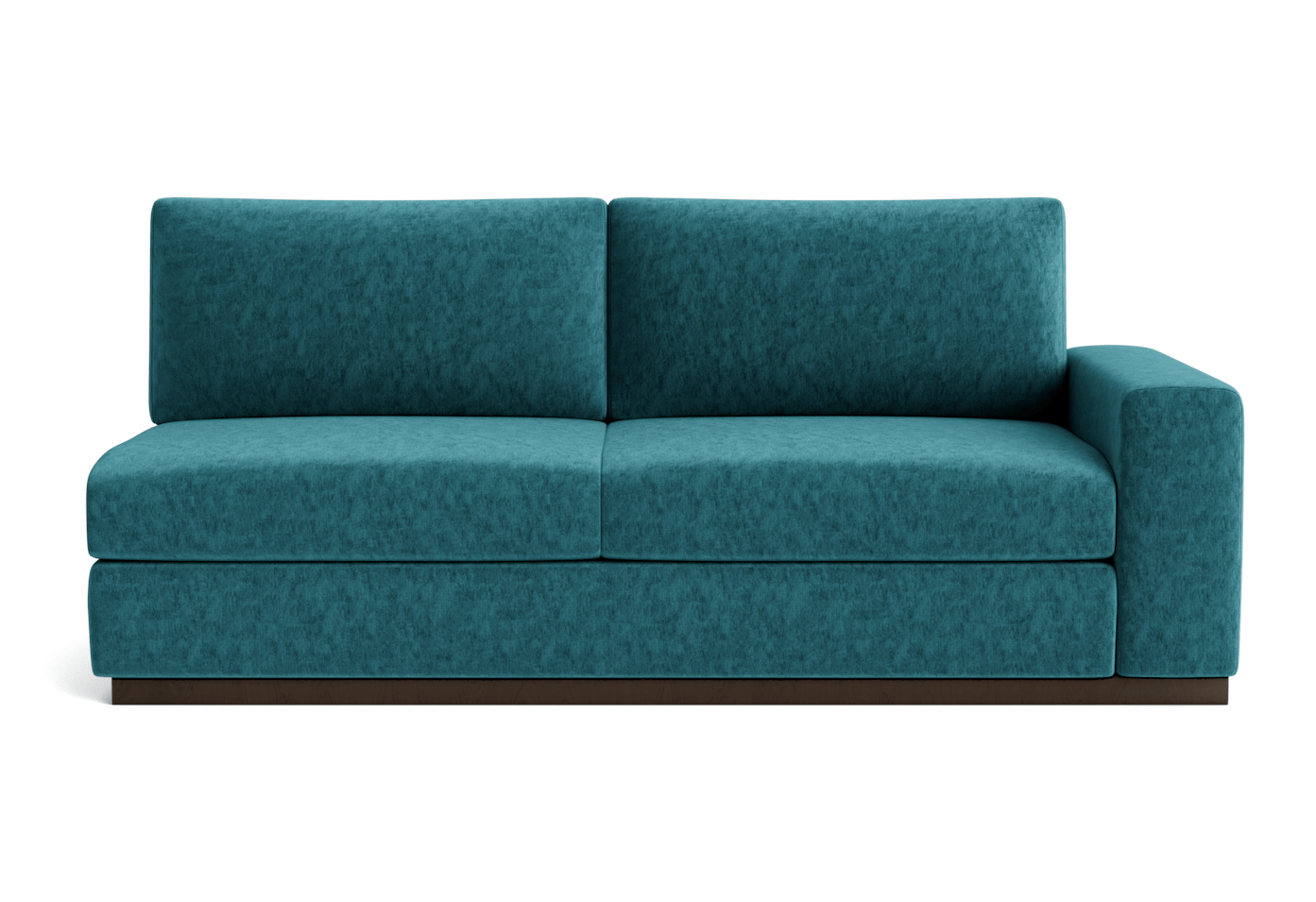 holt single arm loveseat prime peacock