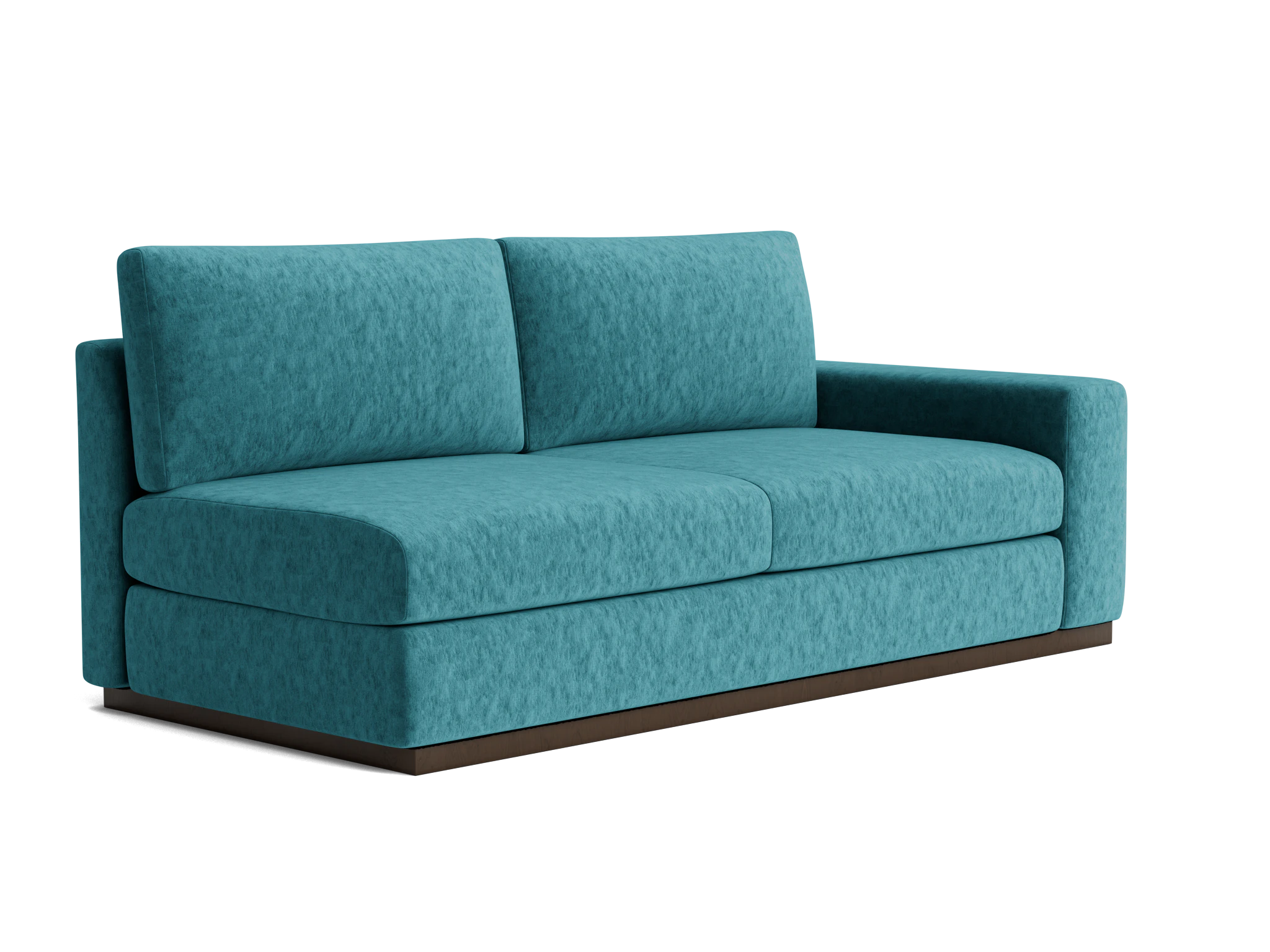 holt single arm loveseat prime peacock