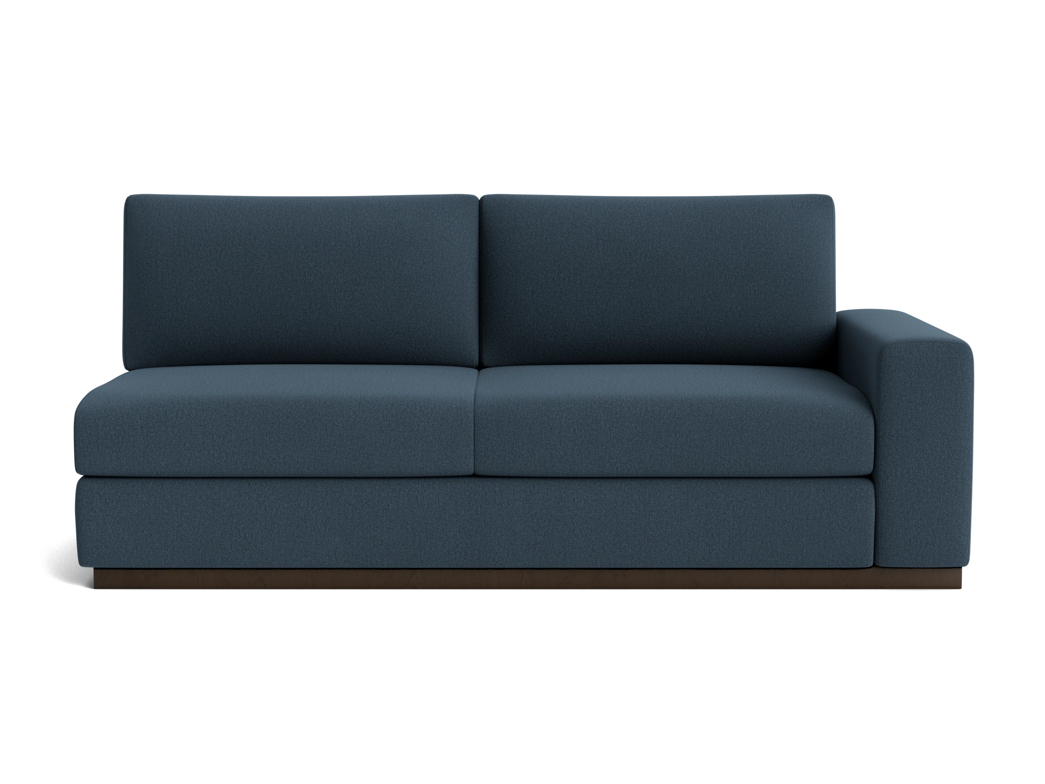 holt single arm loveseat faithful indigo