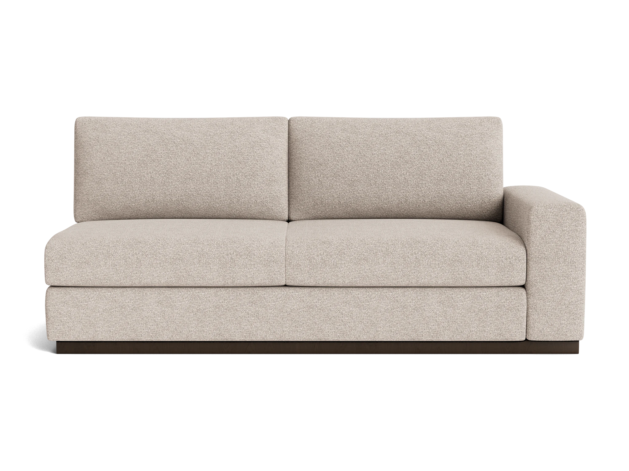 holt single arm loveseat borough cotton