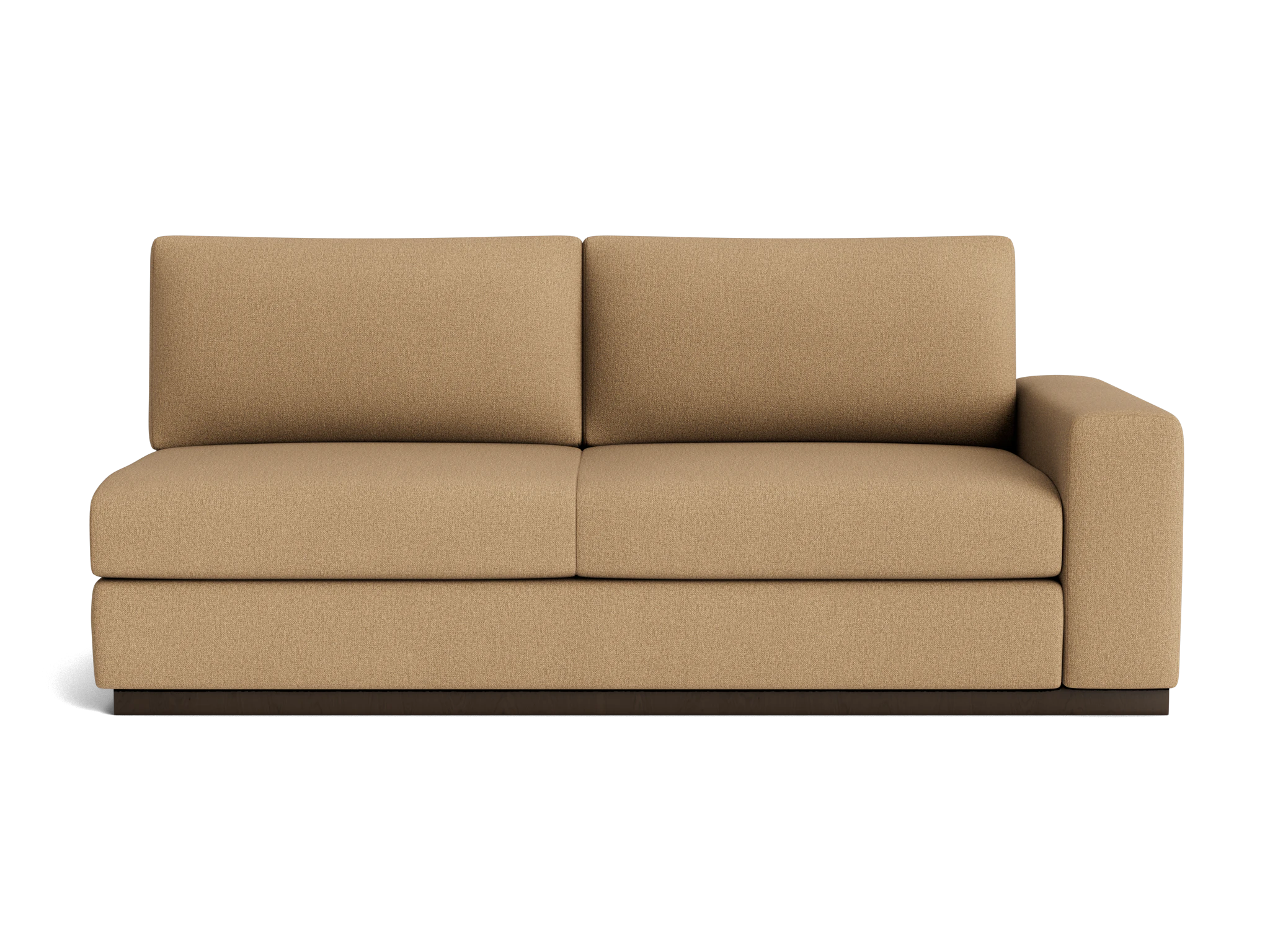 holt single arm loveseat faithful sand