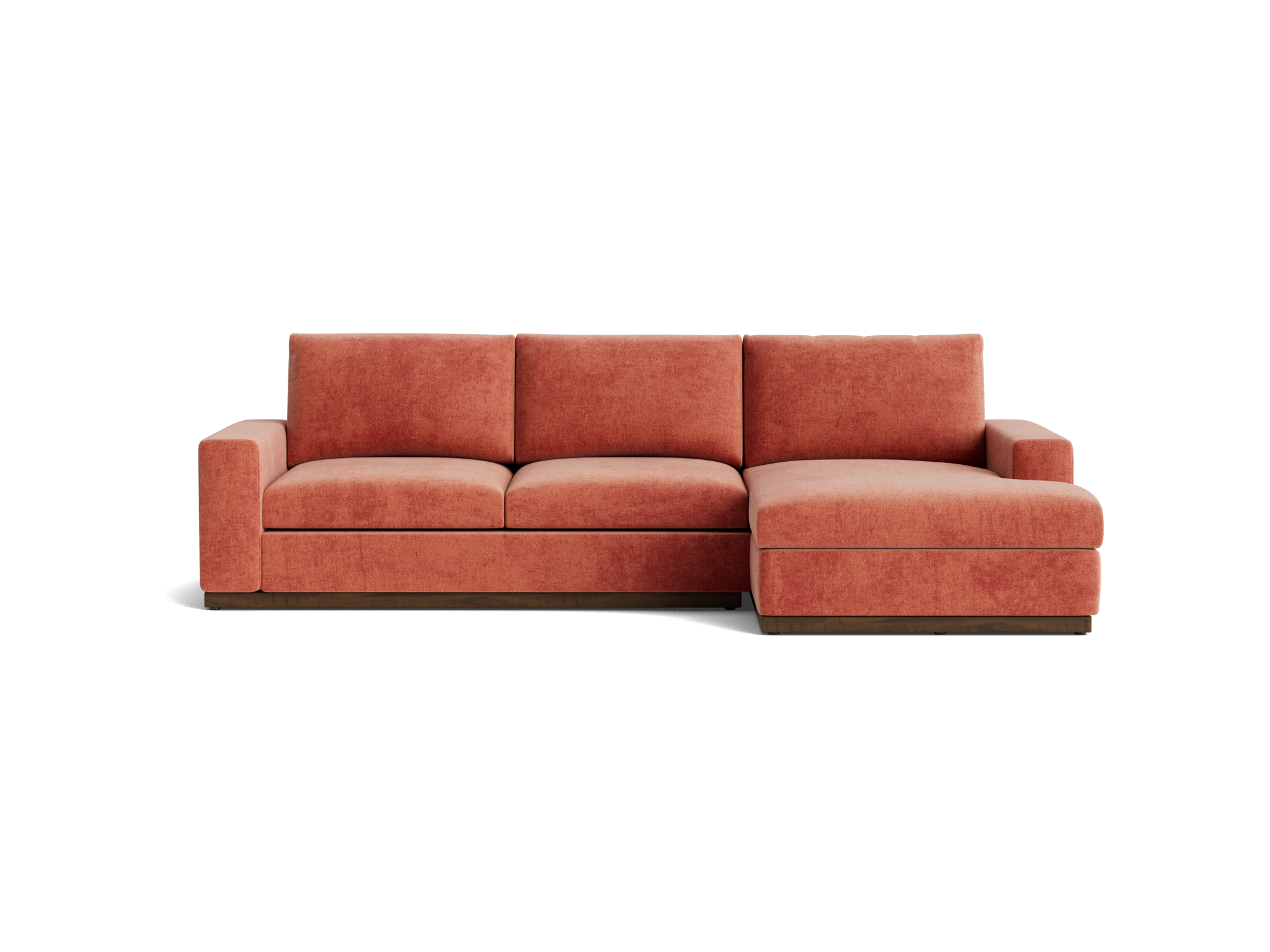 holt sectional plush terra rose