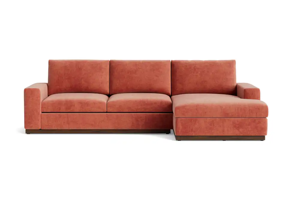 holt sectional plush terra rose