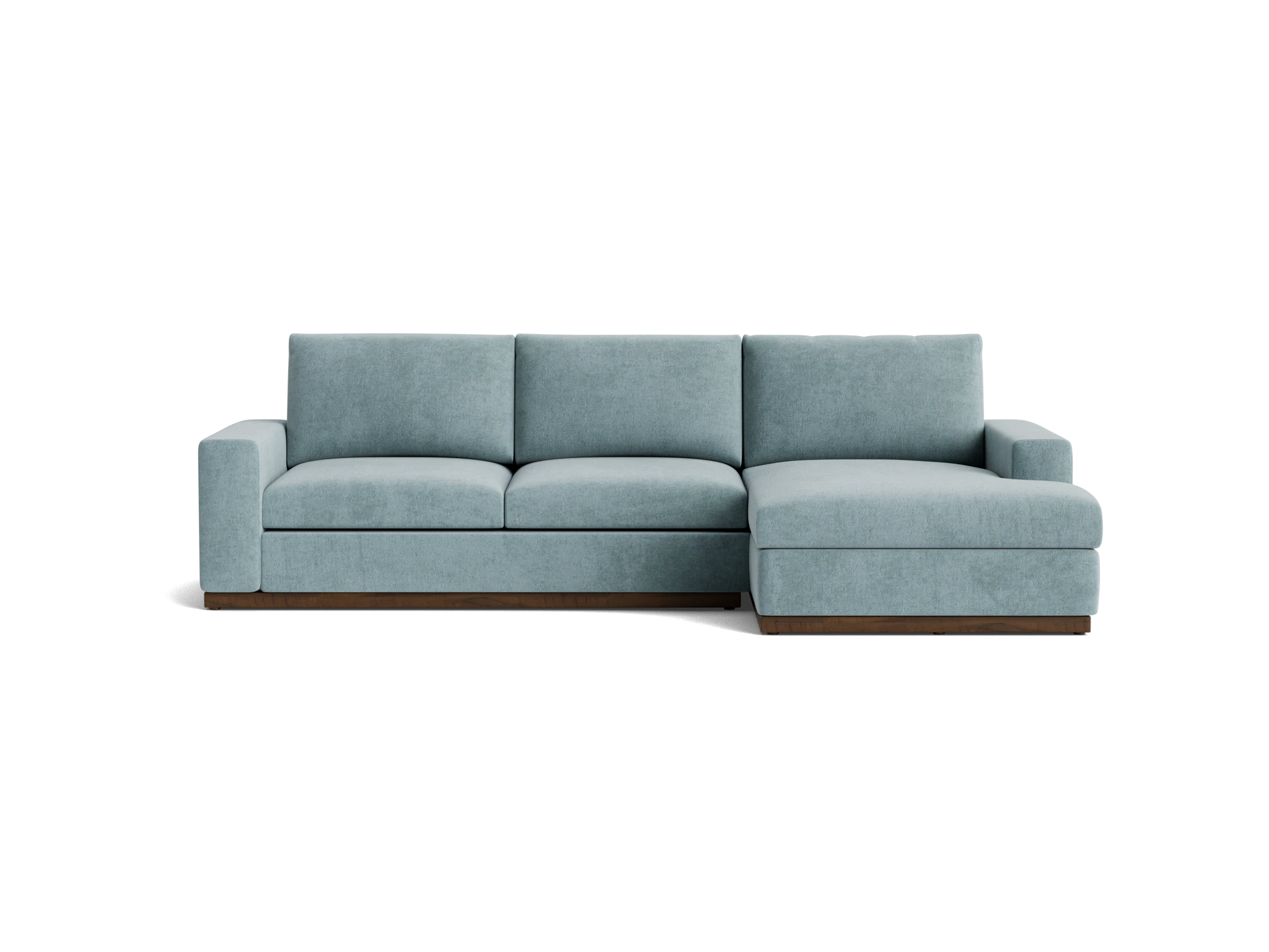 holt sectional plush mist