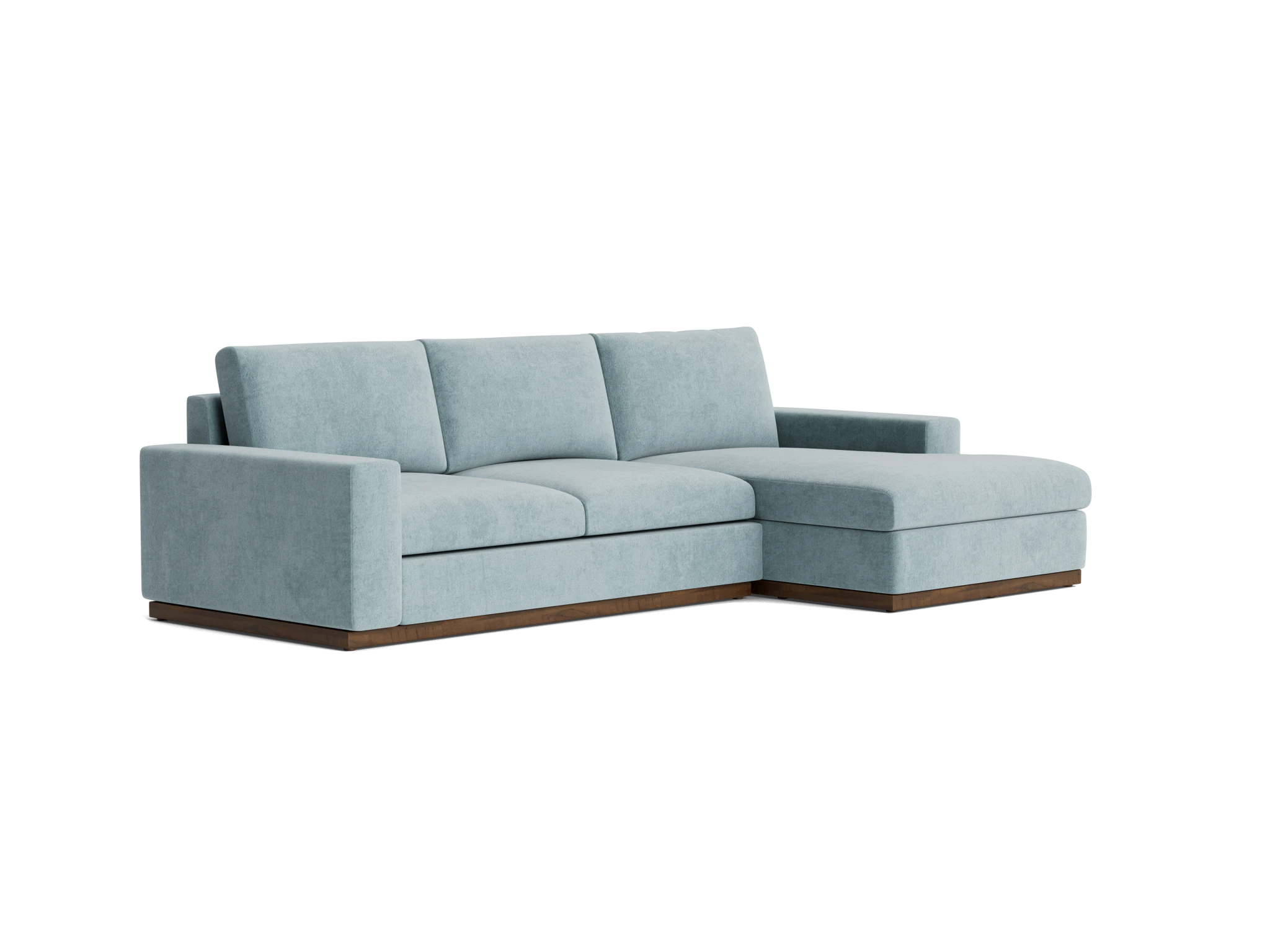 holt sectional plush mist