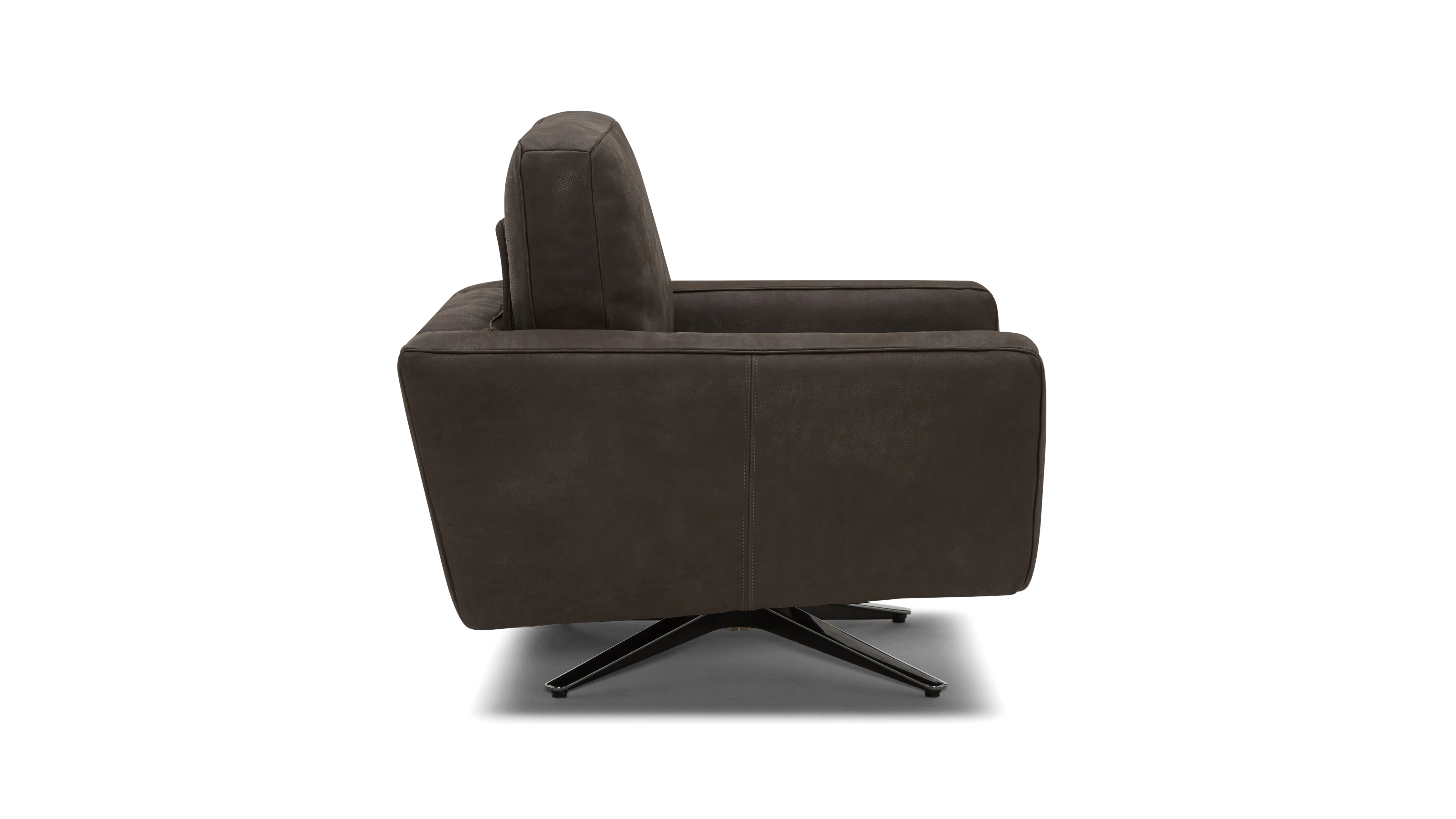 nova leather swivel chair toledo graphite
