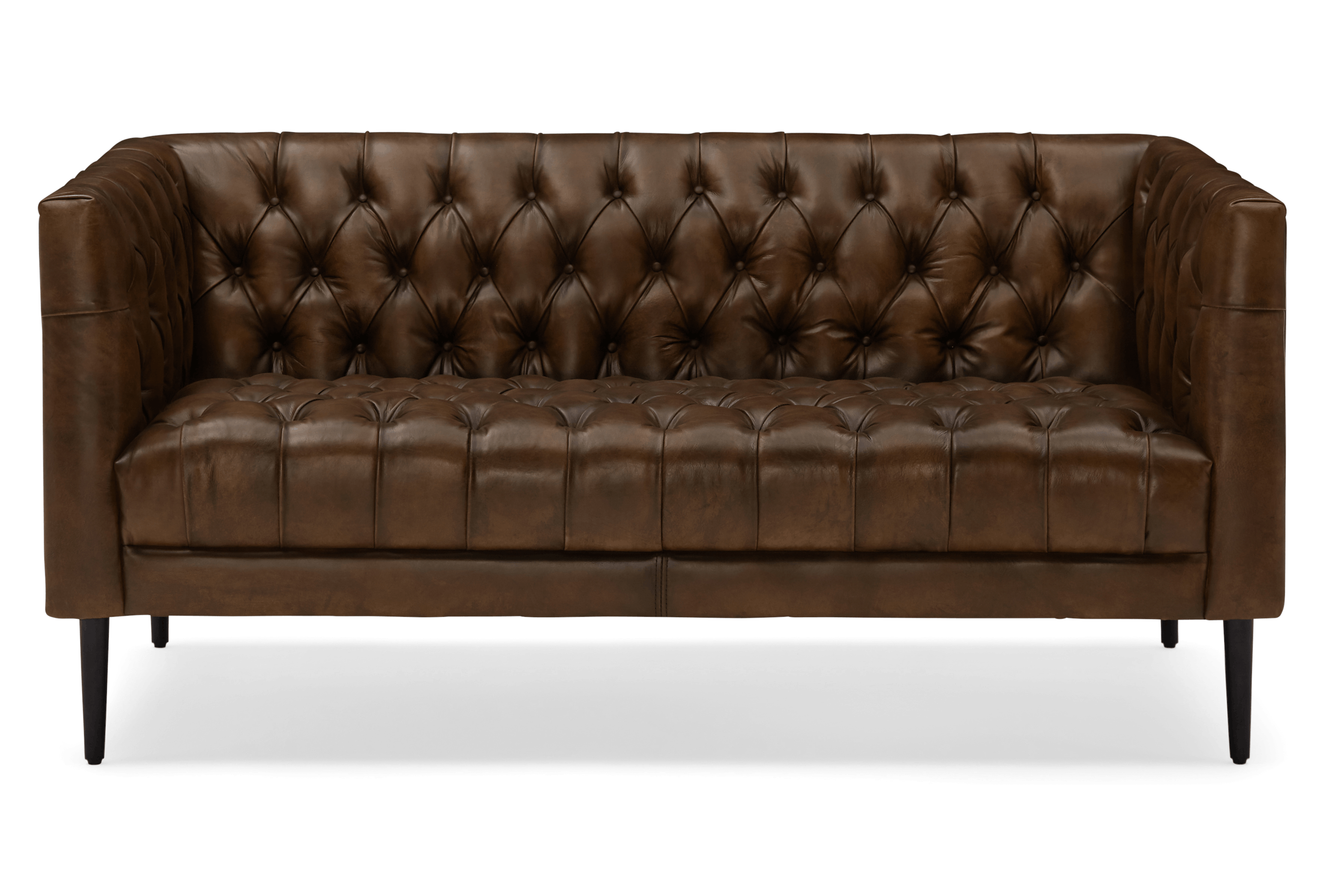 vaughn leather apartment sofa palermo coffee