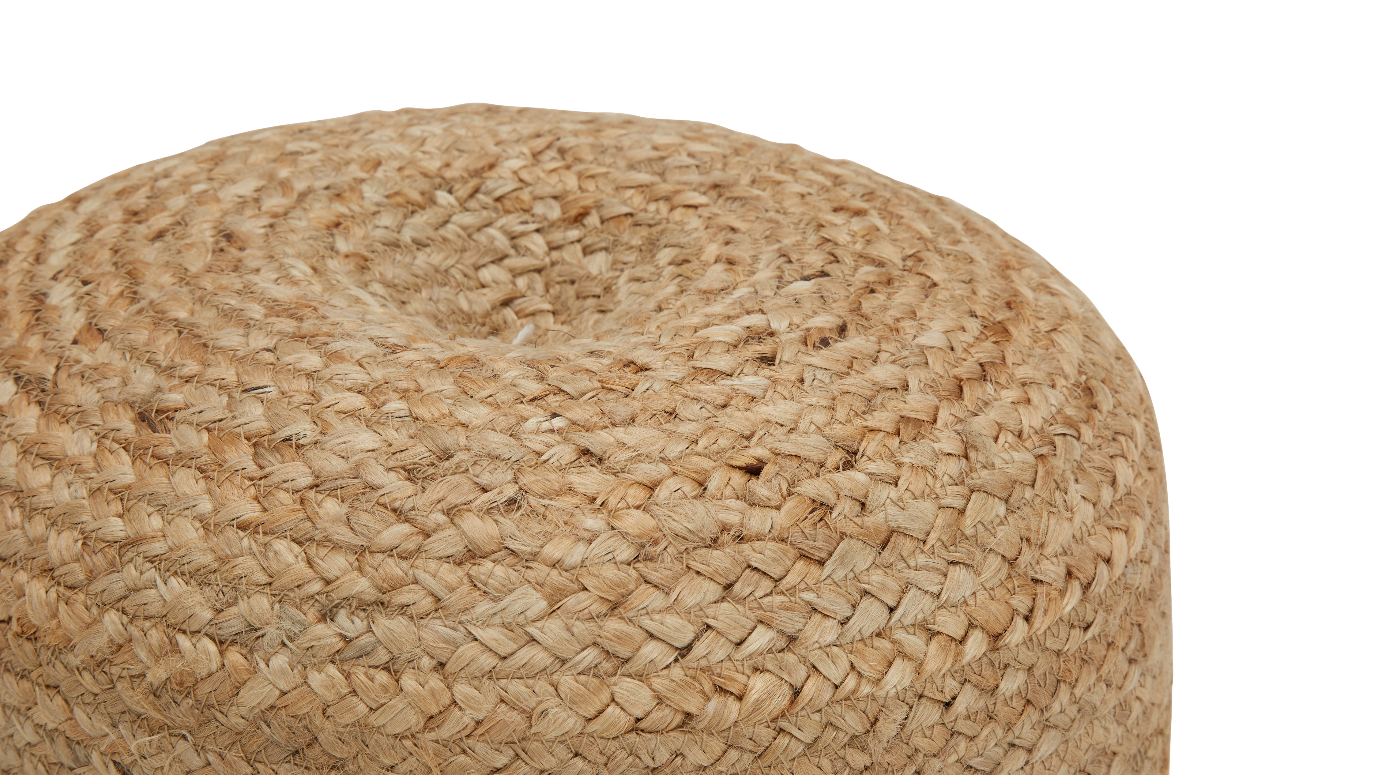 bari braided pouf