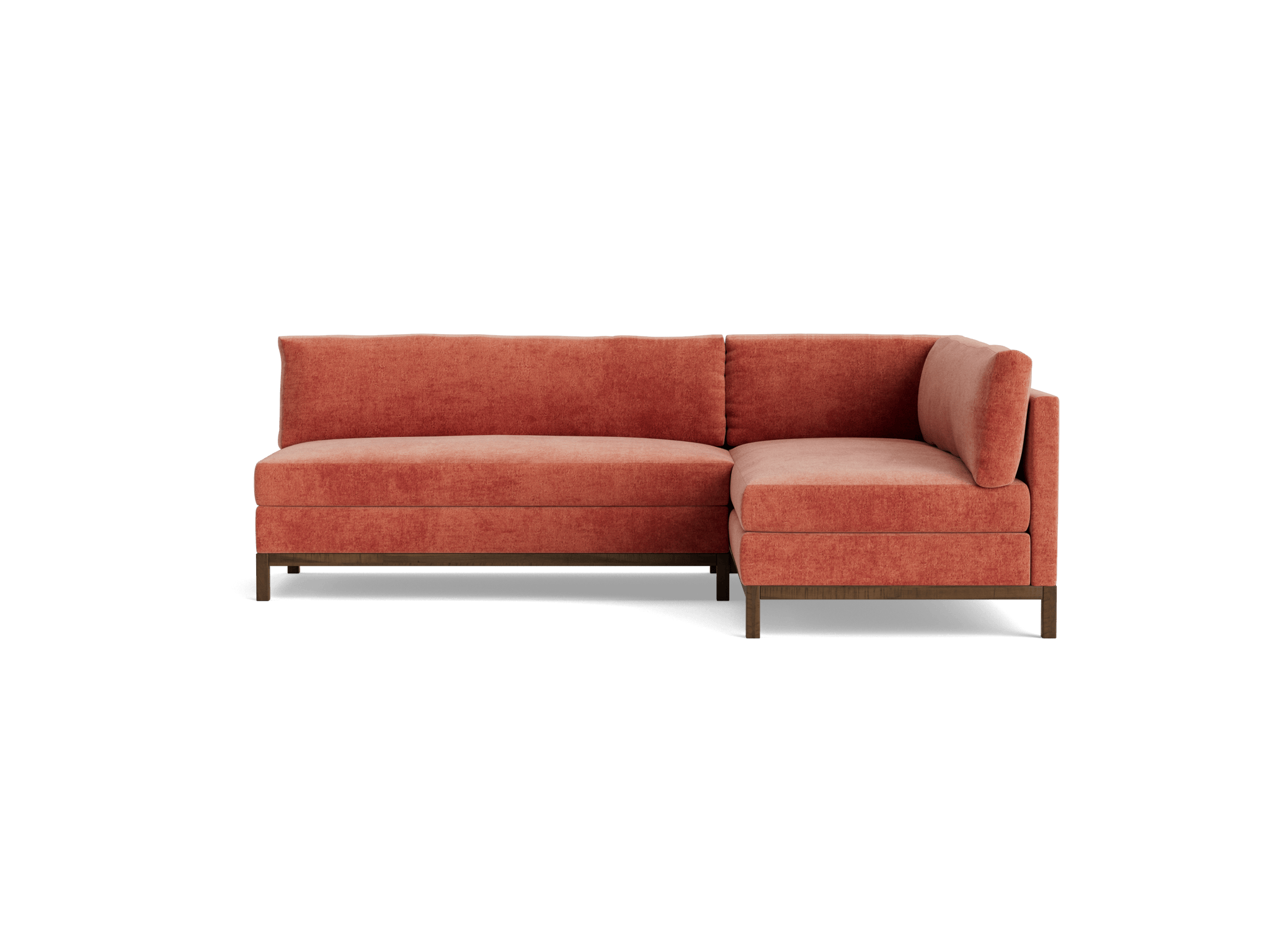 arwen corner sectional plush terra rose
