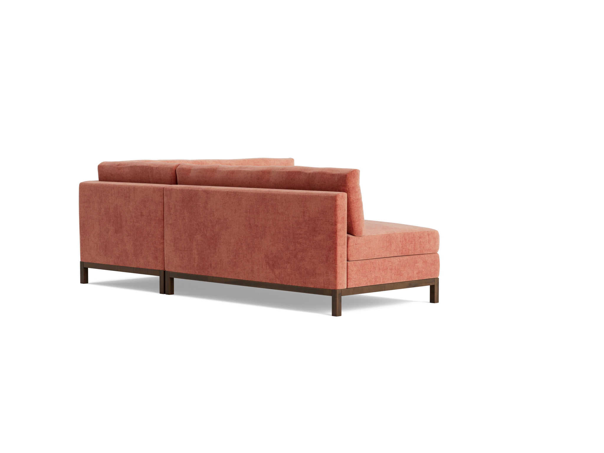 arwen corner sectional plush terra rose