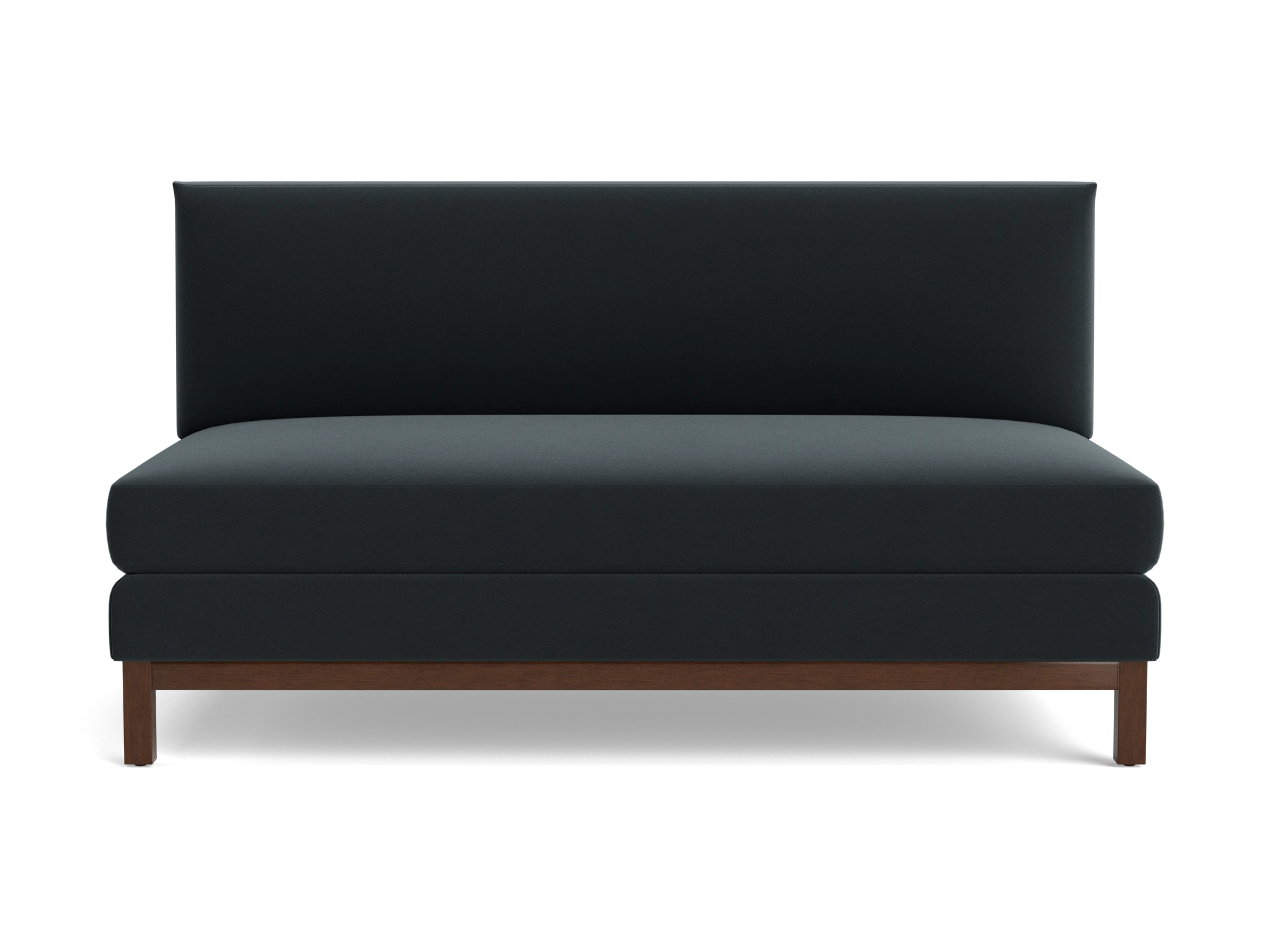 arwen armless sofa royale gunmetal