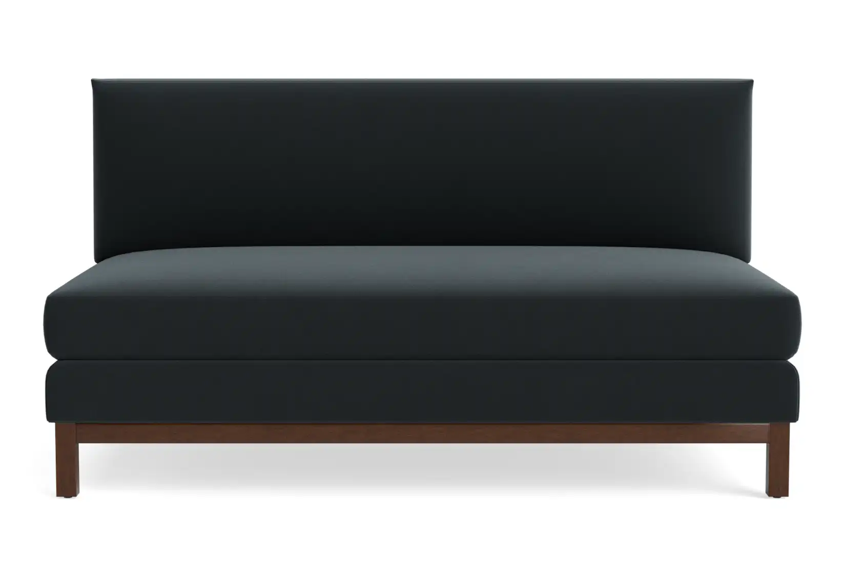 arwen armless sofa royale gunmetal