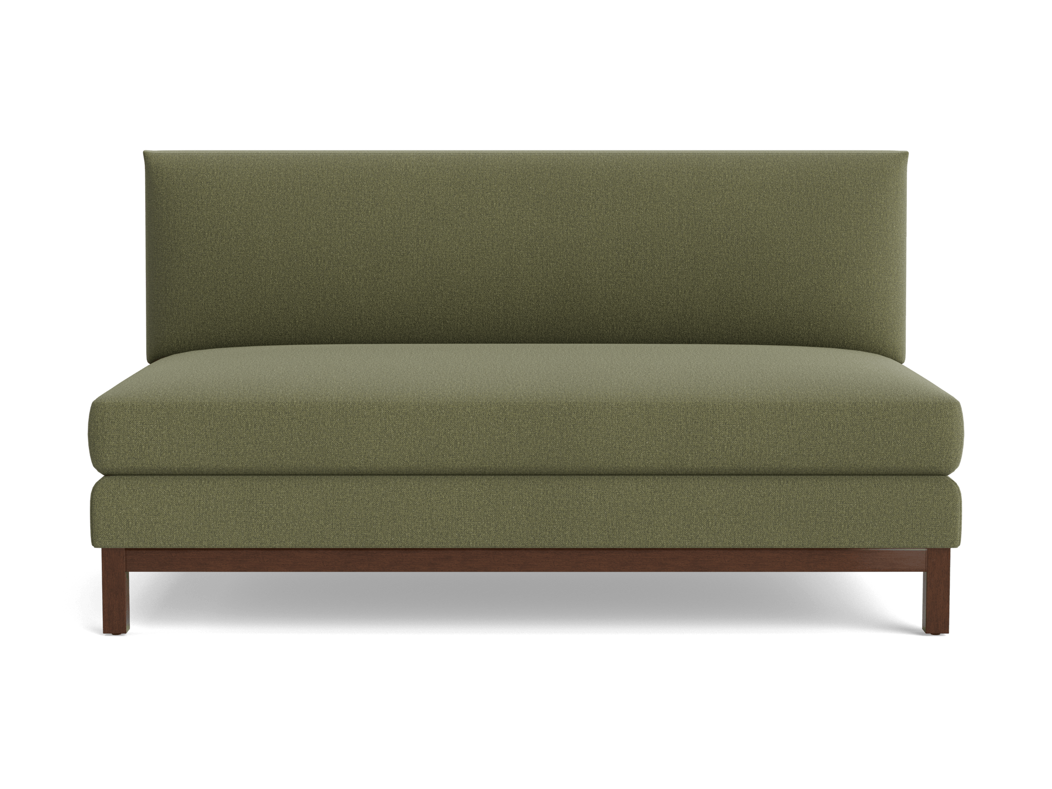 arwen armless sofa faithful olive
