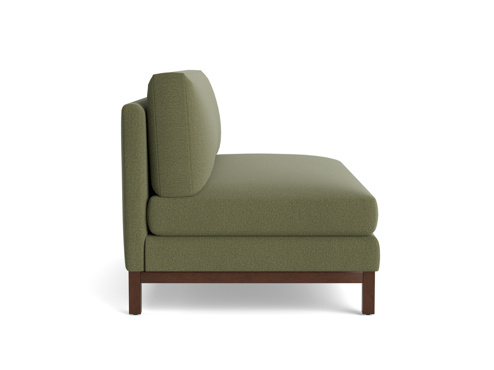 arwen armless sofa faithful olive