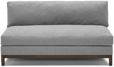 arwen armless sofa taylor felt gray