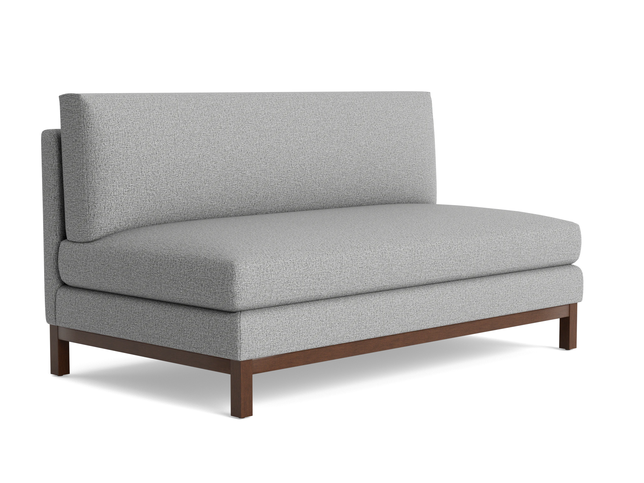 arwen armless sofa taylor felt gray