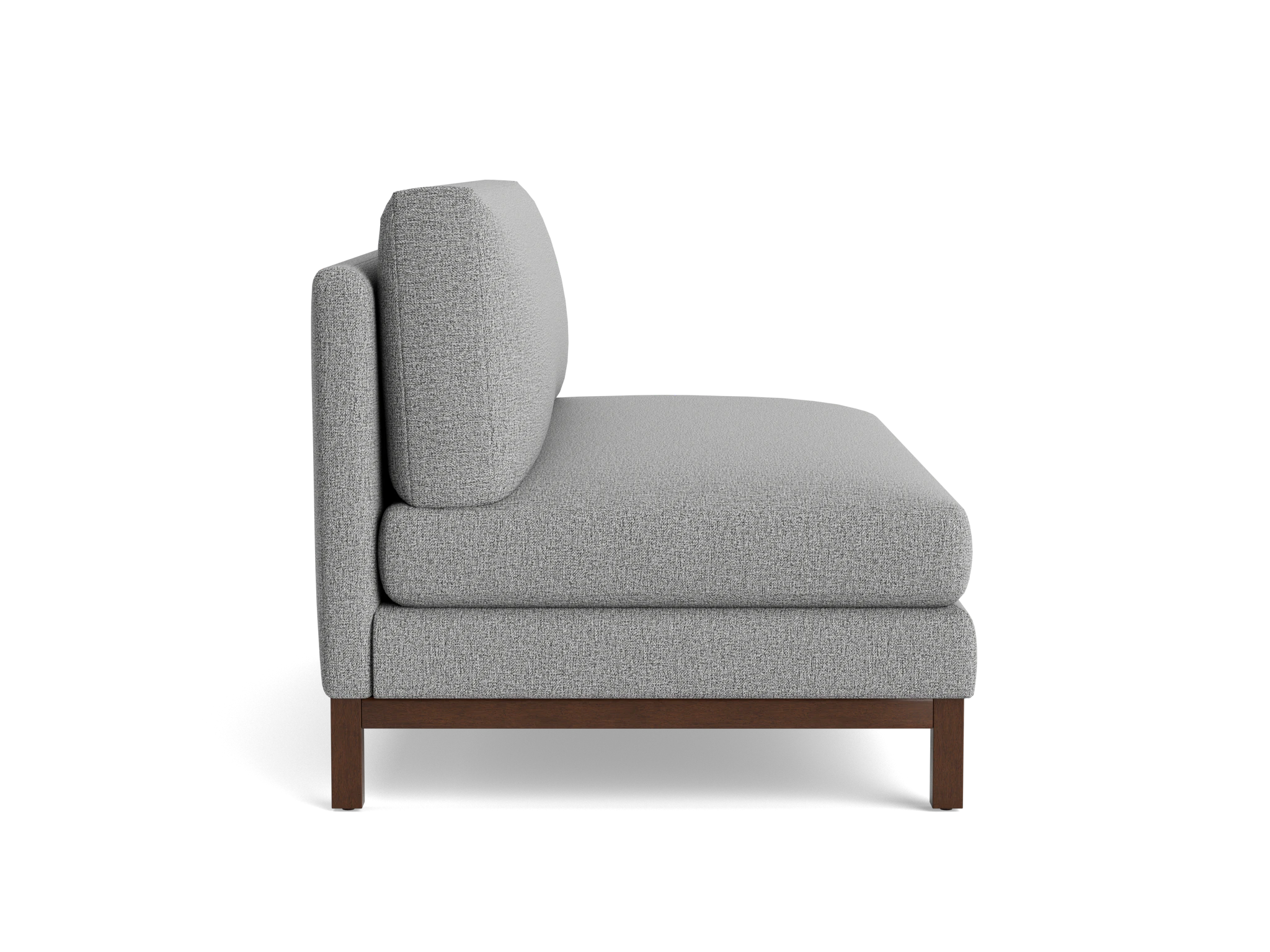 arwen armless sofa taylor felt gray