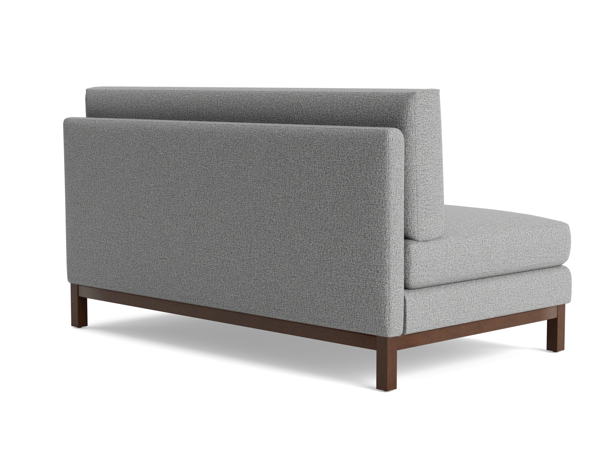 arwen armless sofa taylor felt gray
