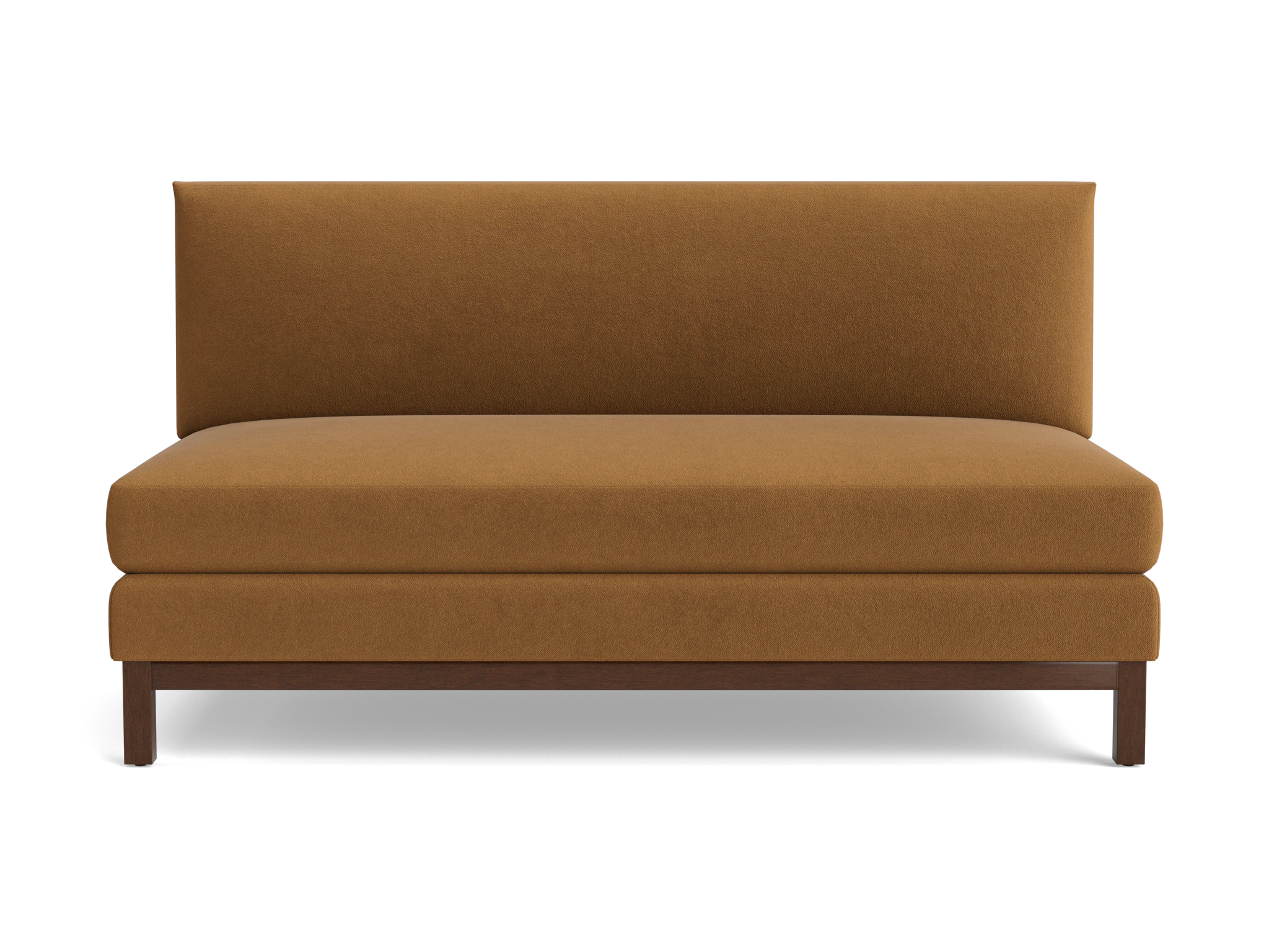 arwen armless sofa banks nutmeg