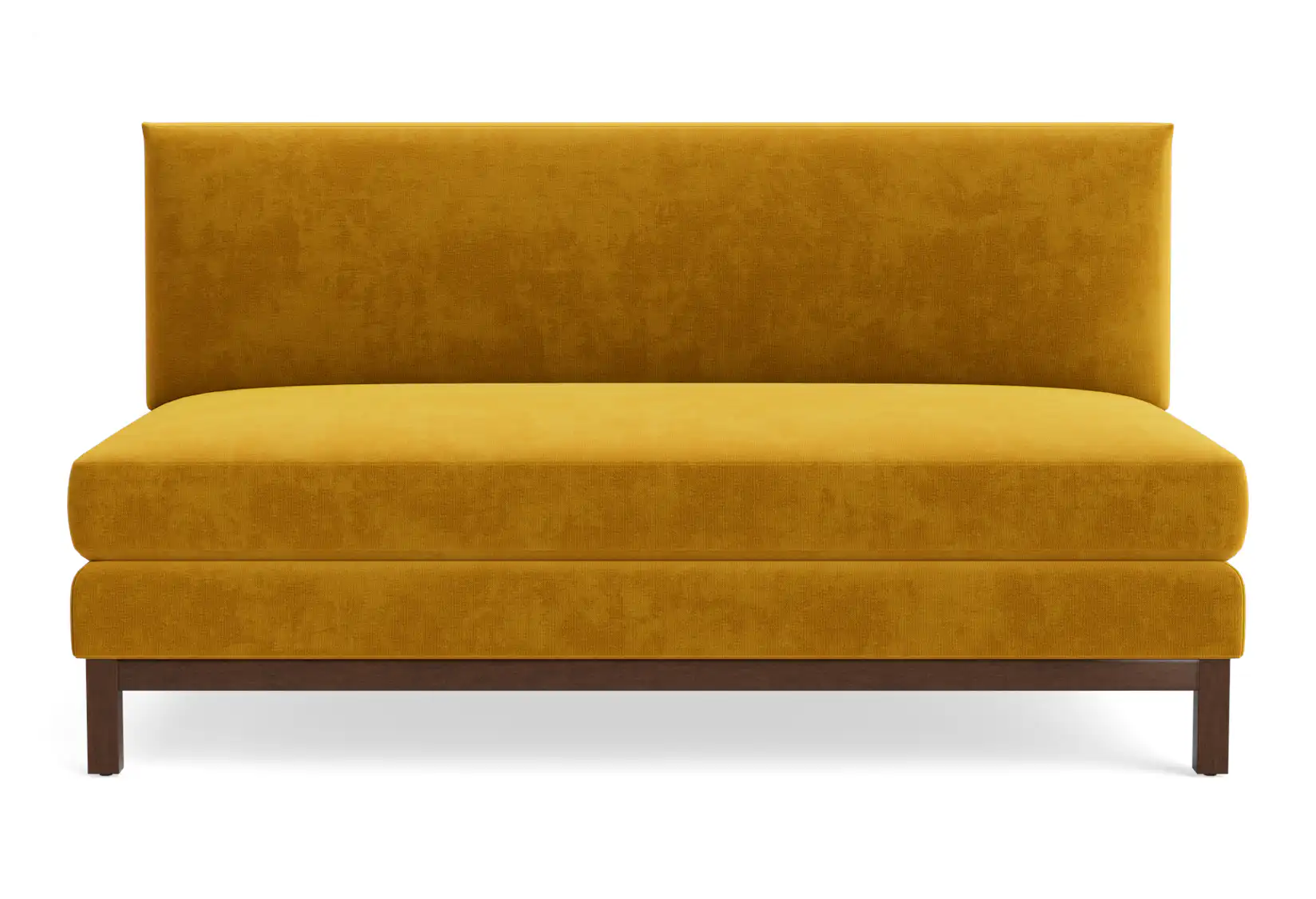 arwen armless sofa harper amber gold