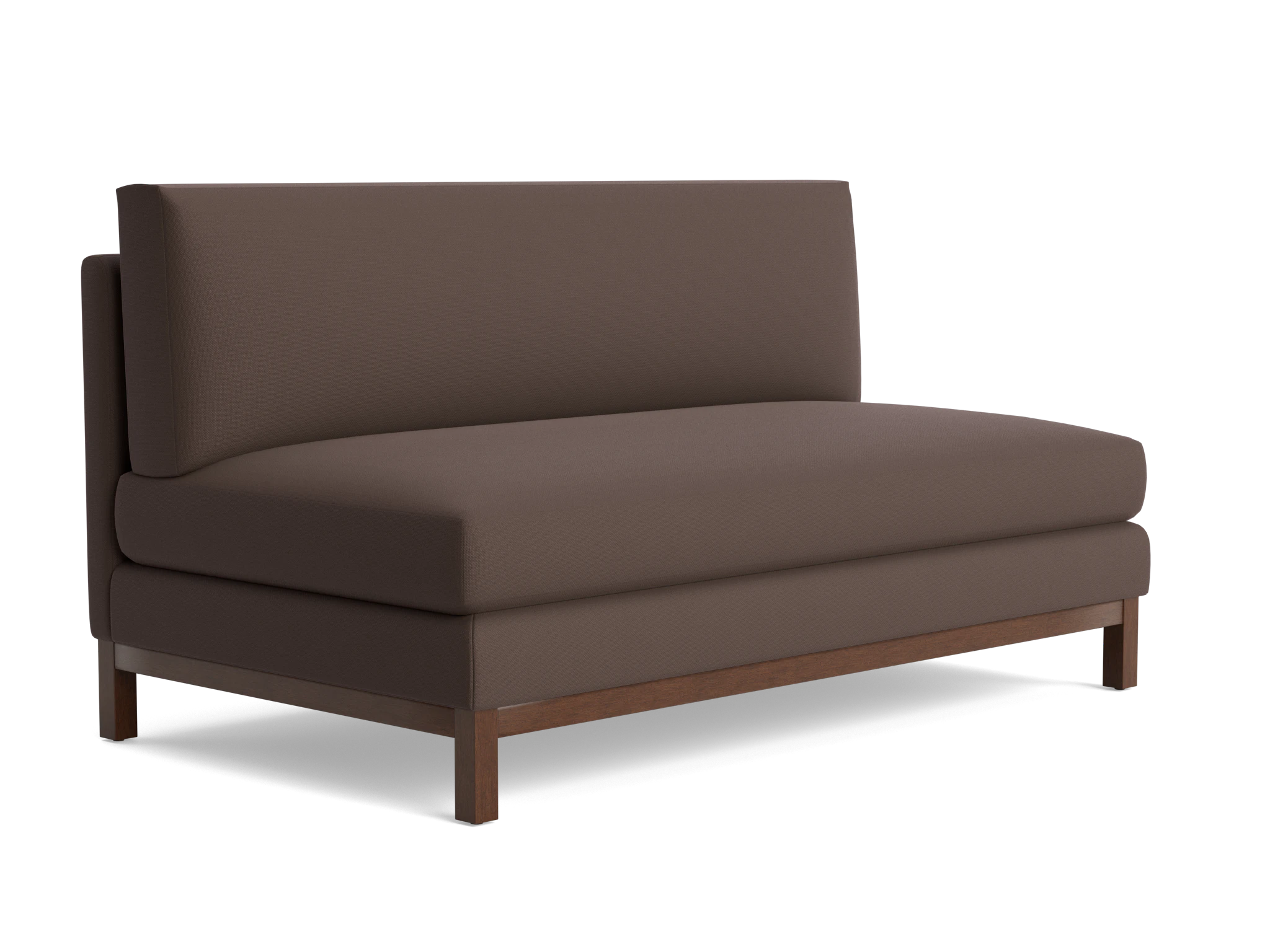 arwen armless sofa washed california shadow