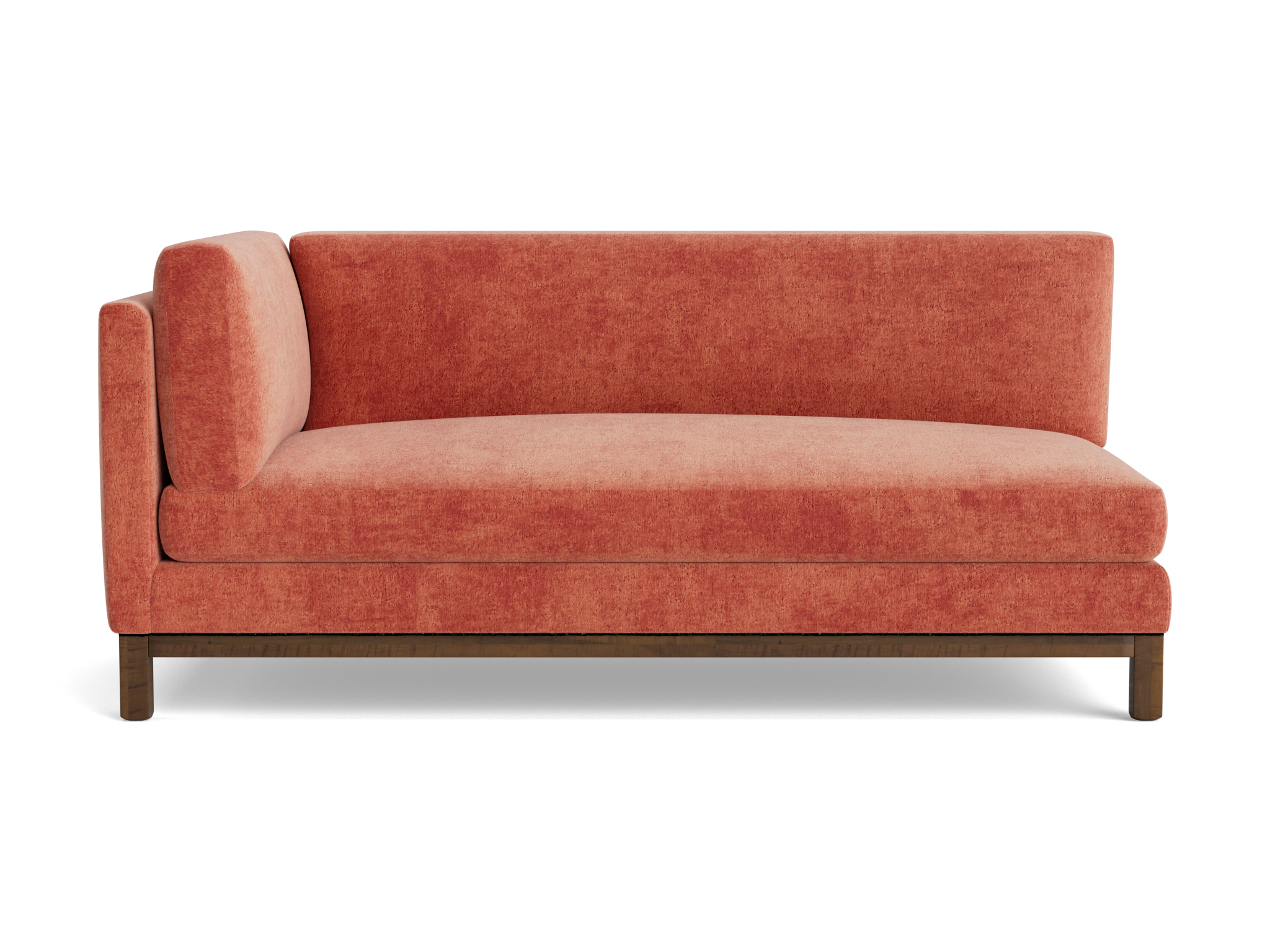 arwen bumper chaise plush terra rose