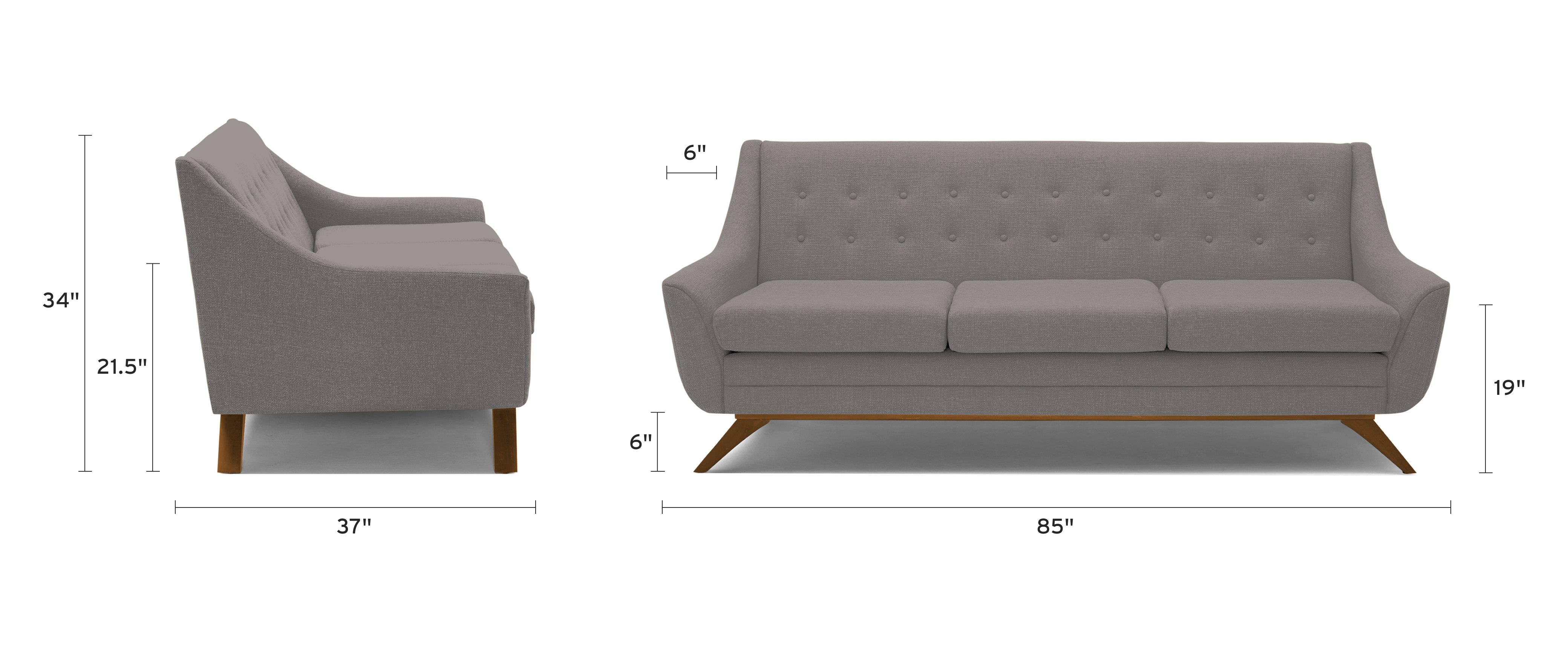 aubrey sofa dimensional image