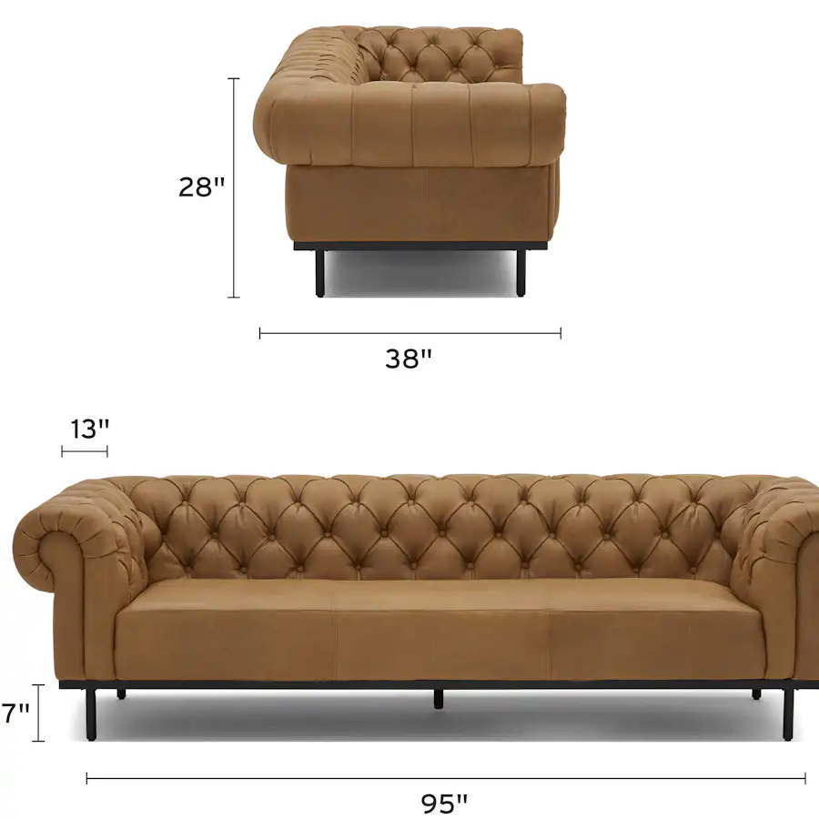 bree leather sofa mobile