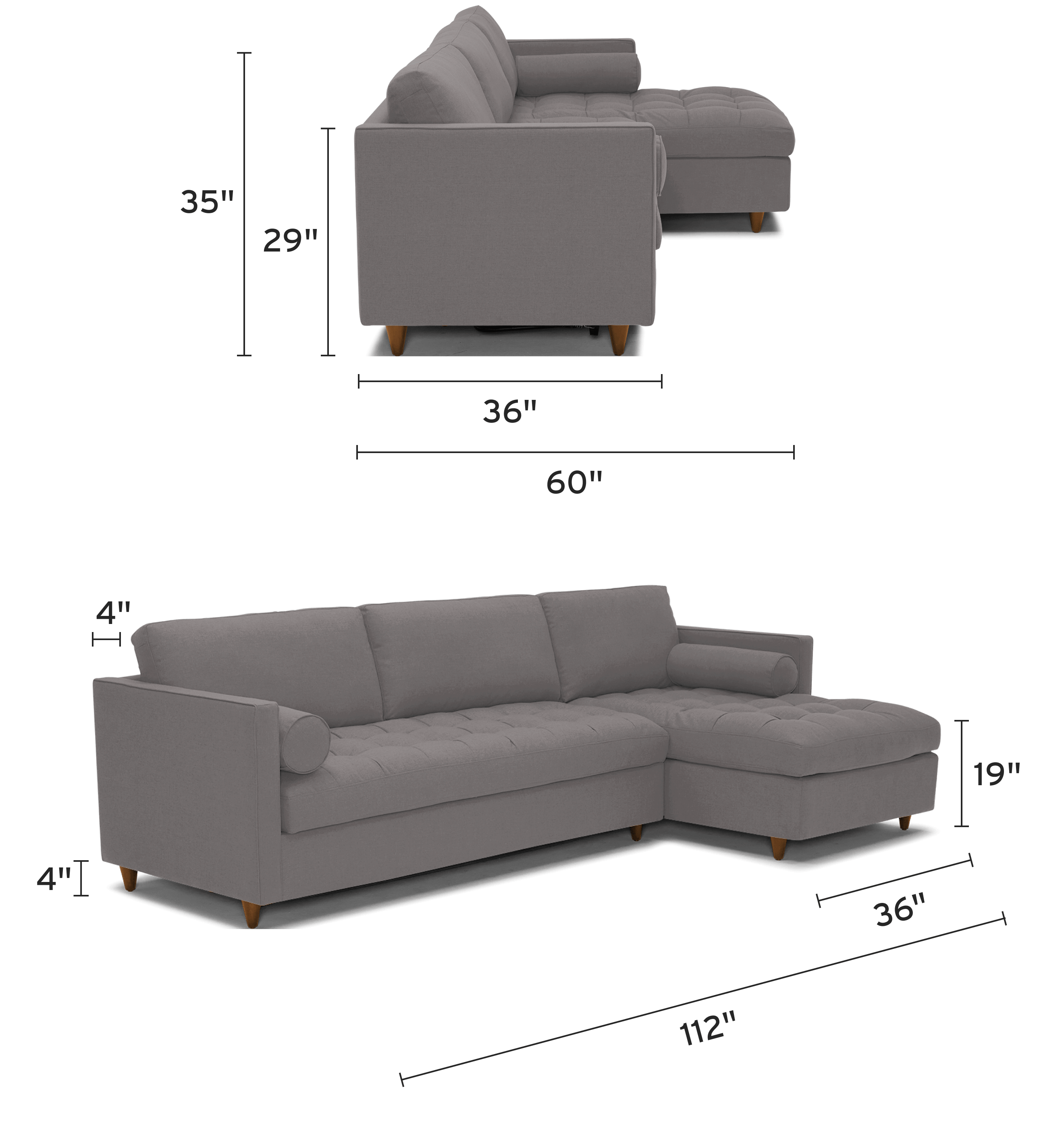 briar sleeper storage sectional mobile