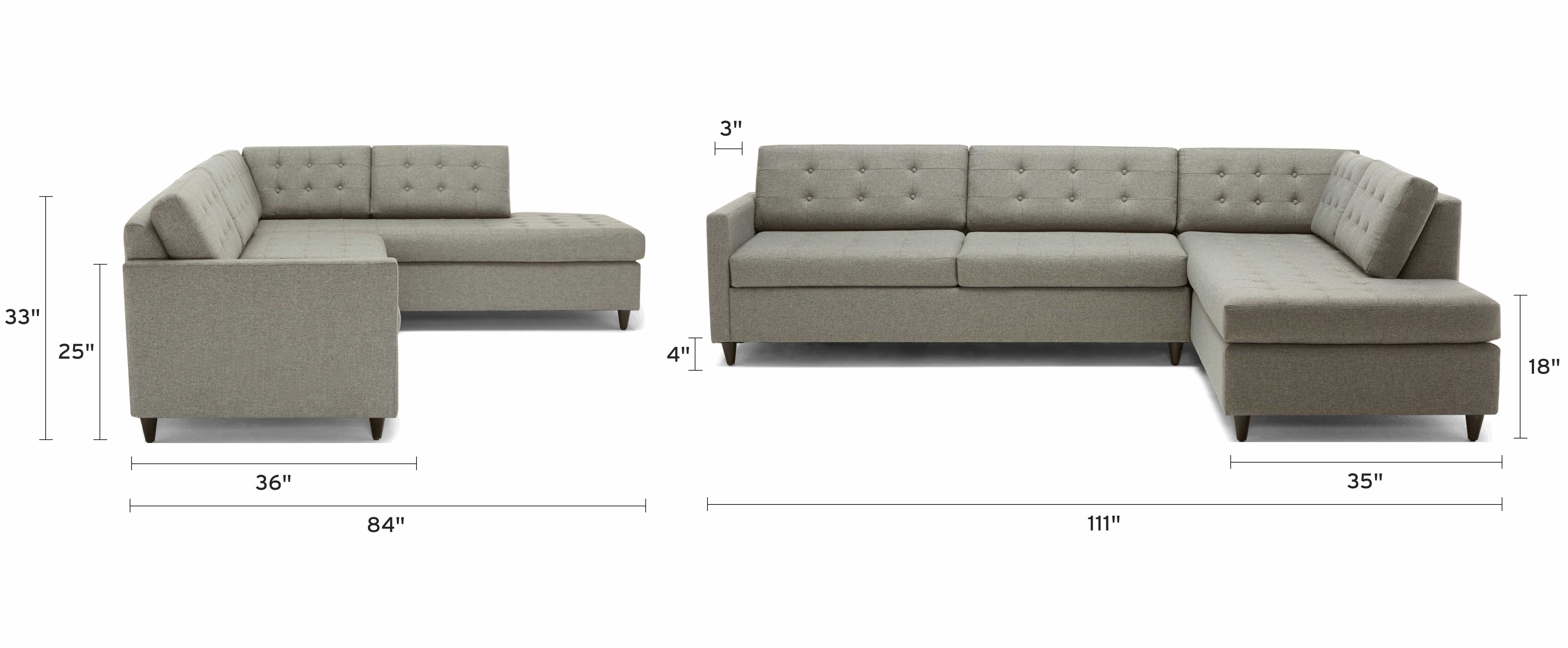 eliot bumper sleeper sectional