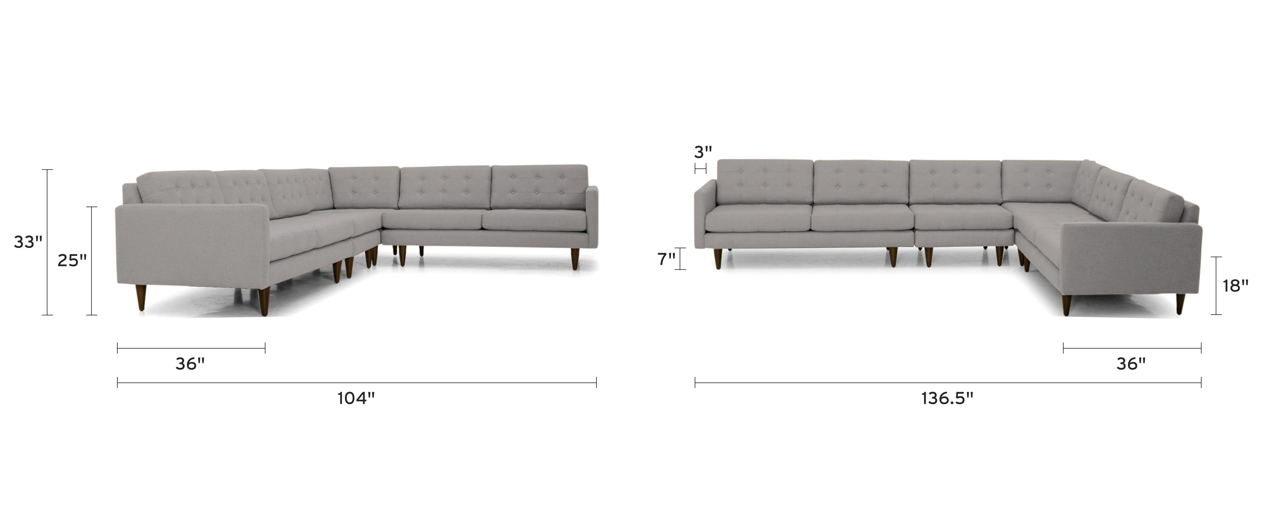 Eliot LSectional (4 piece) Joybird
