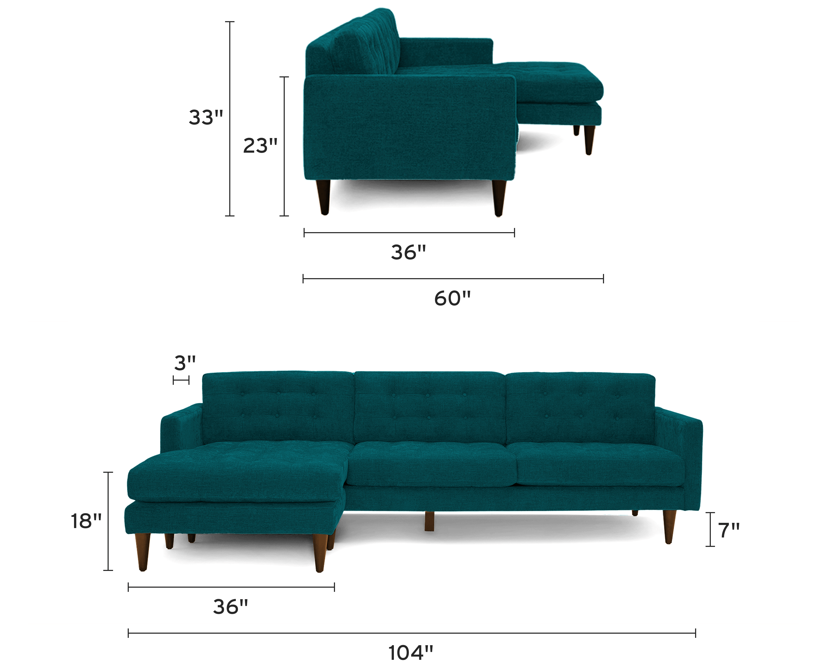eliot reversible sectional mobile