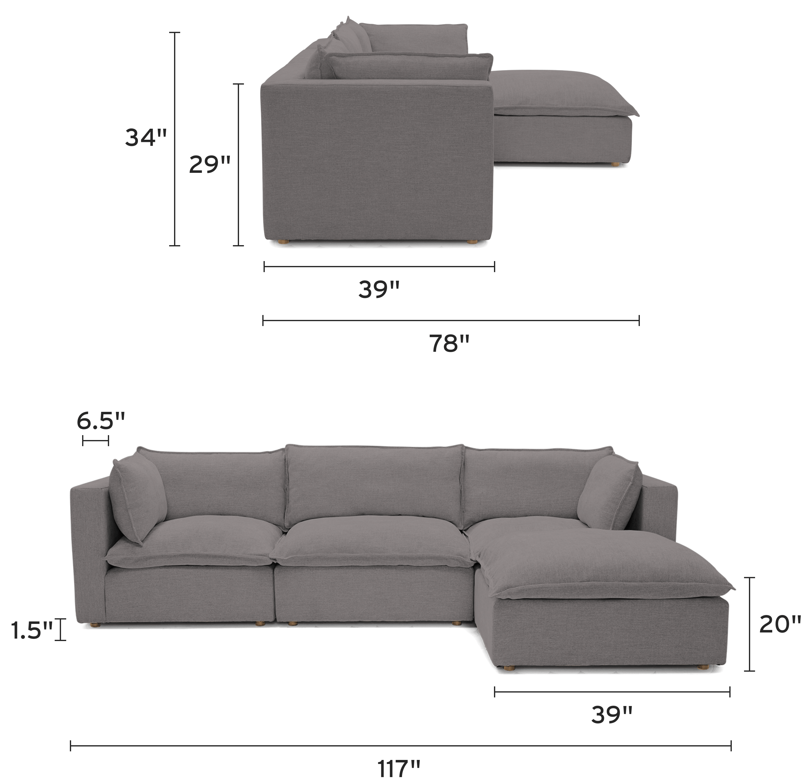 haine modular sectional mobile