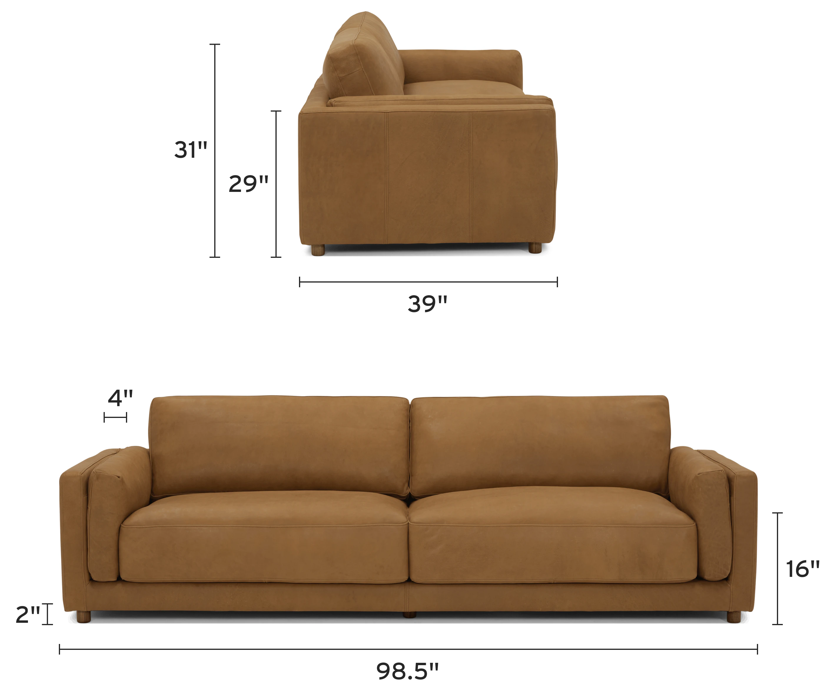 henri leather sofa mobile