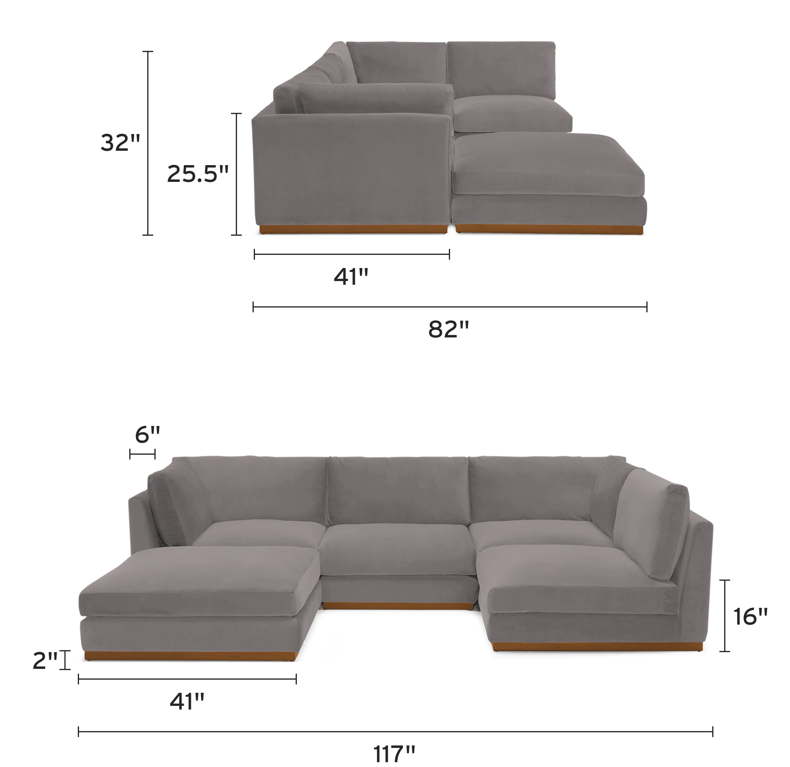 holt armless sofa sectional piece) mobile