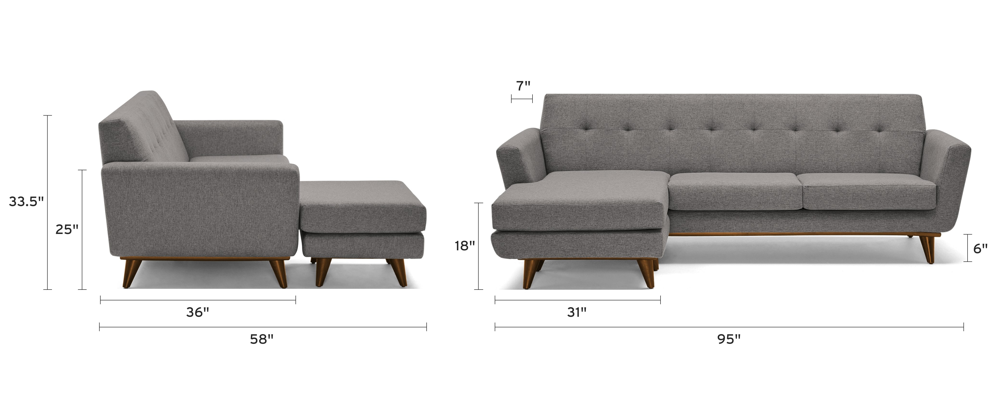 Hughes Reversible Sectional Joybird