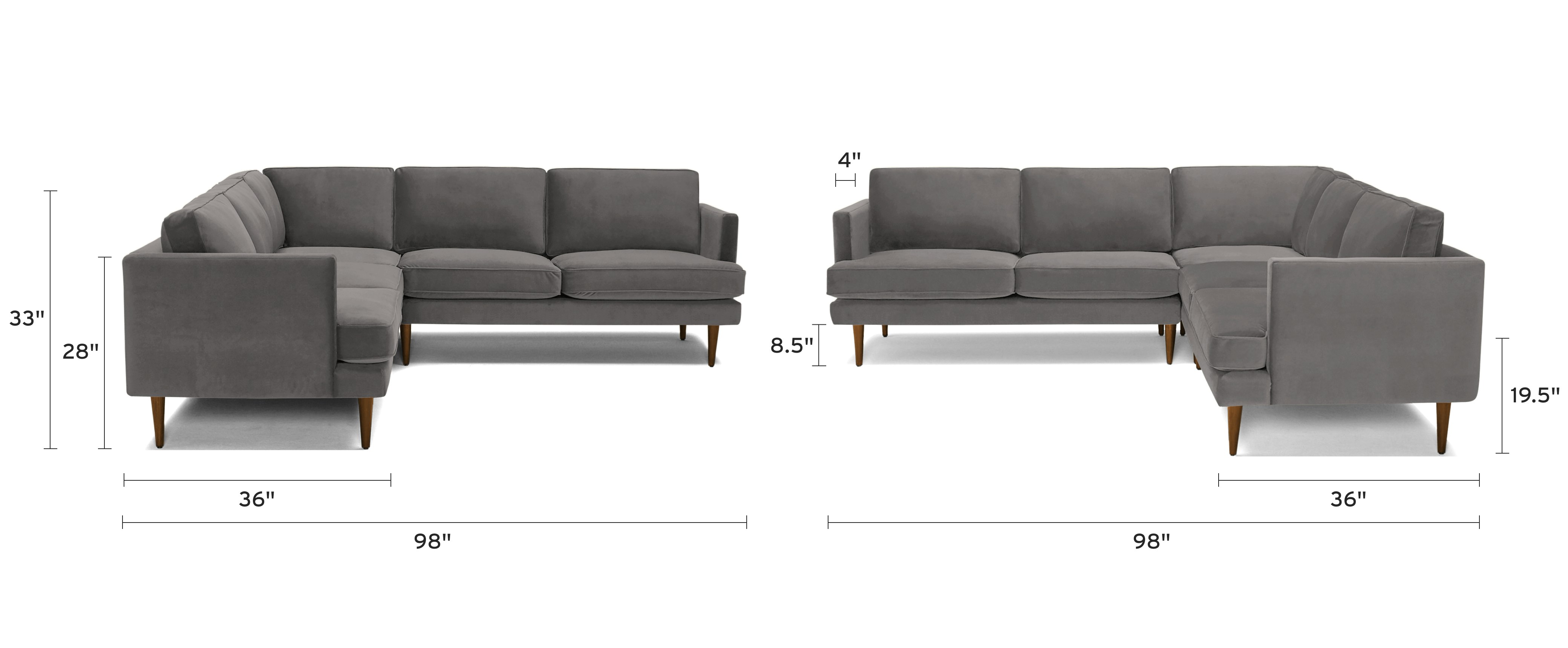 preston corner sectional piece) dimensional image