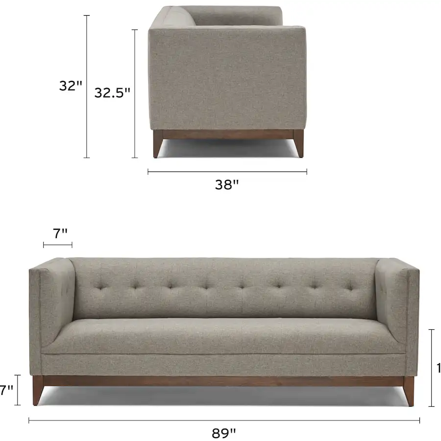 stowe sofa mobile dimensional image