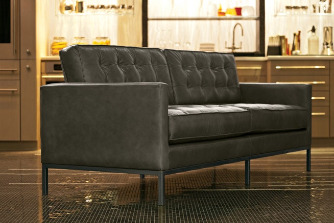 franklin bristol leather sofa