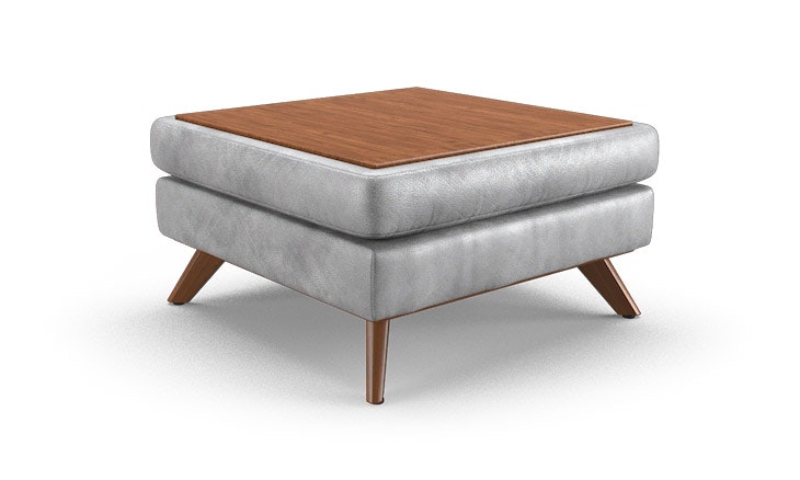 hopson leather table top ottoman | joybird hopson leather table top ottoman | joybird
