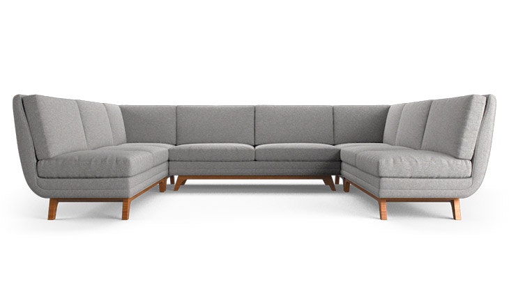 Calhoun Armless U Sofa Sectional Joybird Main Gallery Image