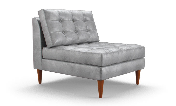 Armless Leather Chairs eliot leather armless chair | joybird Armless Leather Chairs eliot leather armless chair | joybird
