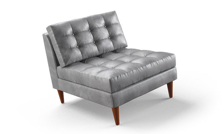 Armless Leather Chairs eliot leather armless chair | joybird Armless Leather Chairs eliot leather armless chair | joybird