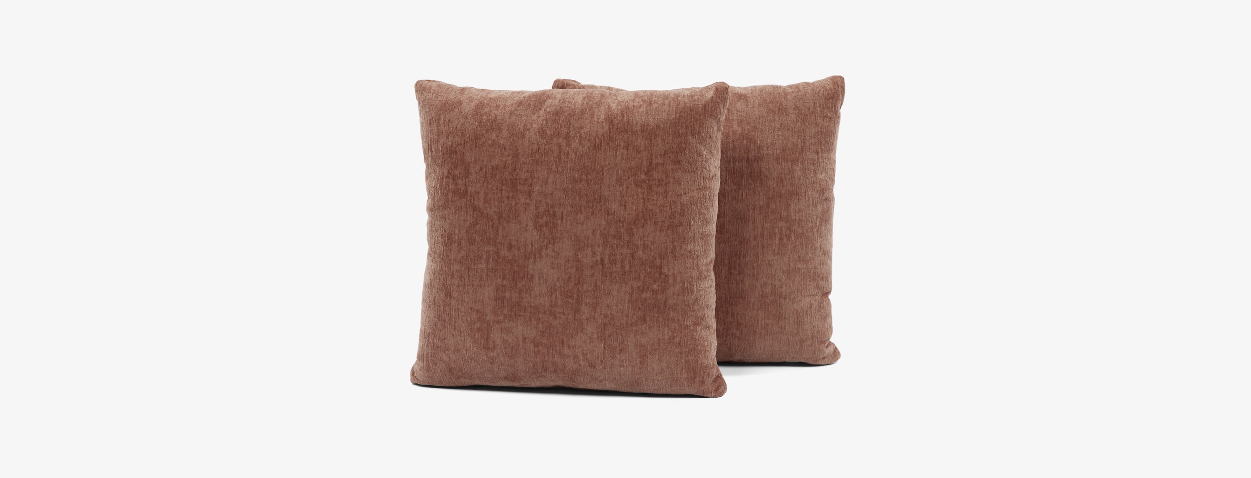 Decorative Knife Edge Pillows 22x22 (Set Crave Mocha