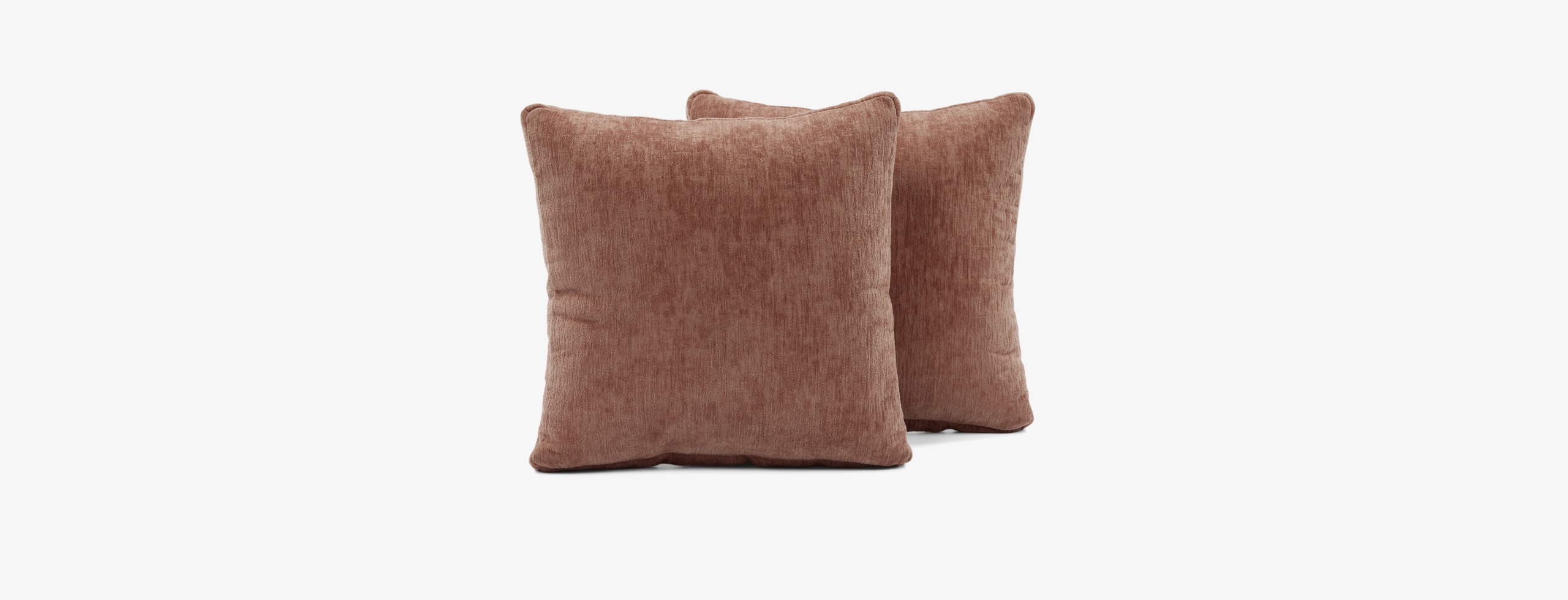 Decorative Knife Edge Pillows 22x22 (Set Crave Mocha