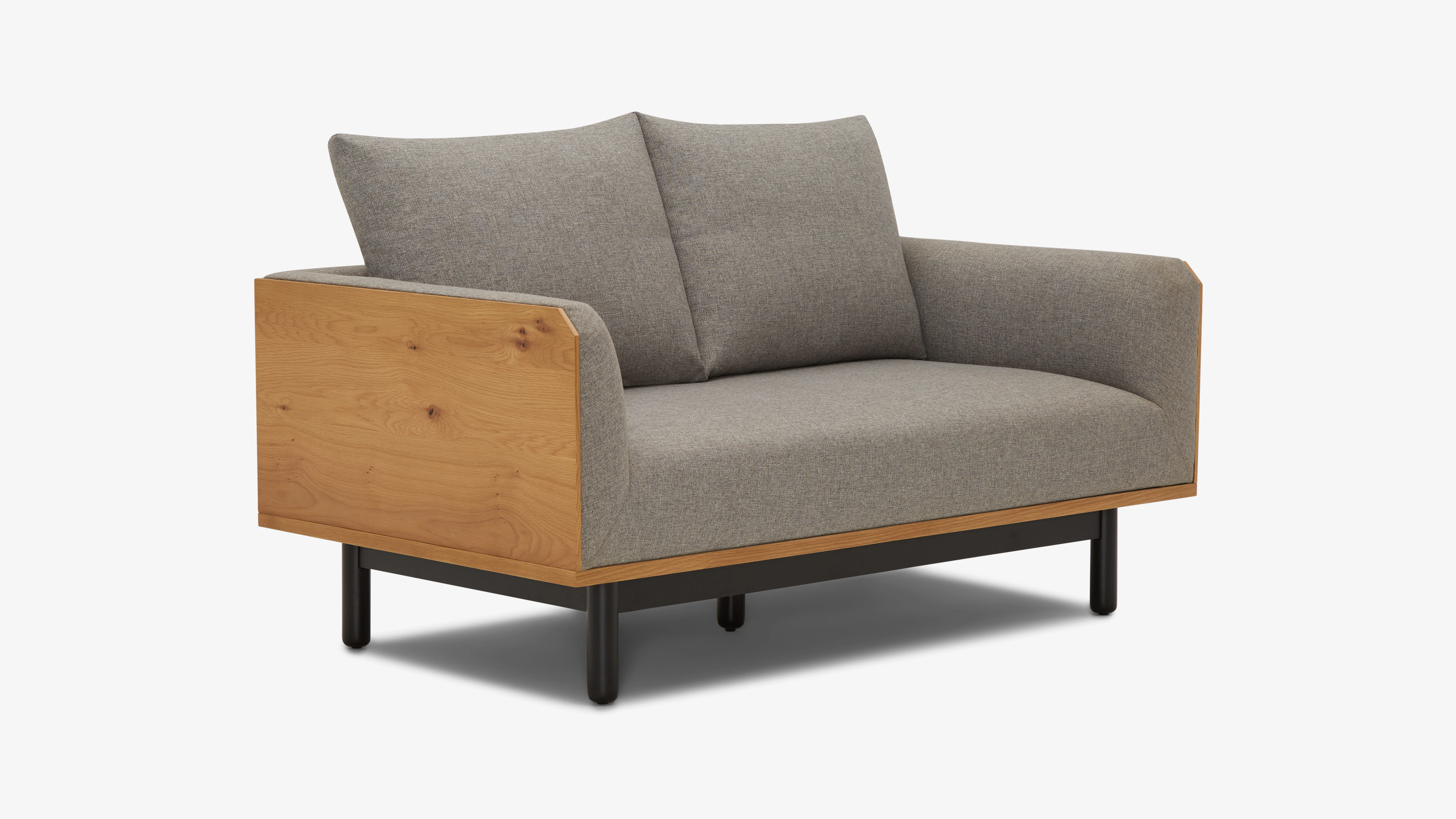 Brin Loveseat Taylor Felt Grey