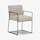 Margill Dining Arm Chair Merit Dove Black Metal